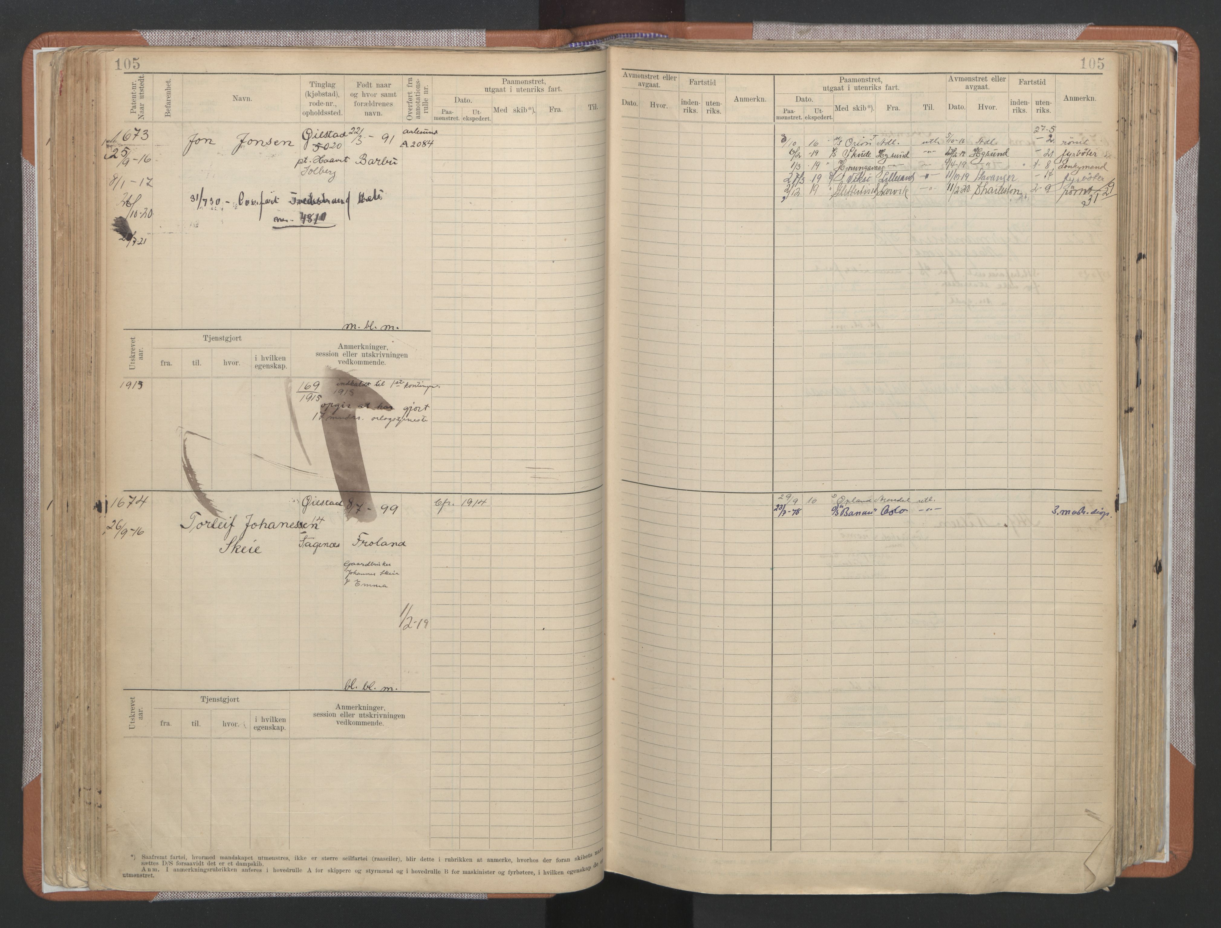 Arendal mønstringskrets, AV/SAK-2031-0012/F/Fb/L0022: Hovedrulle A nr 1466-2242, S-20, 1914-1930, p. 110