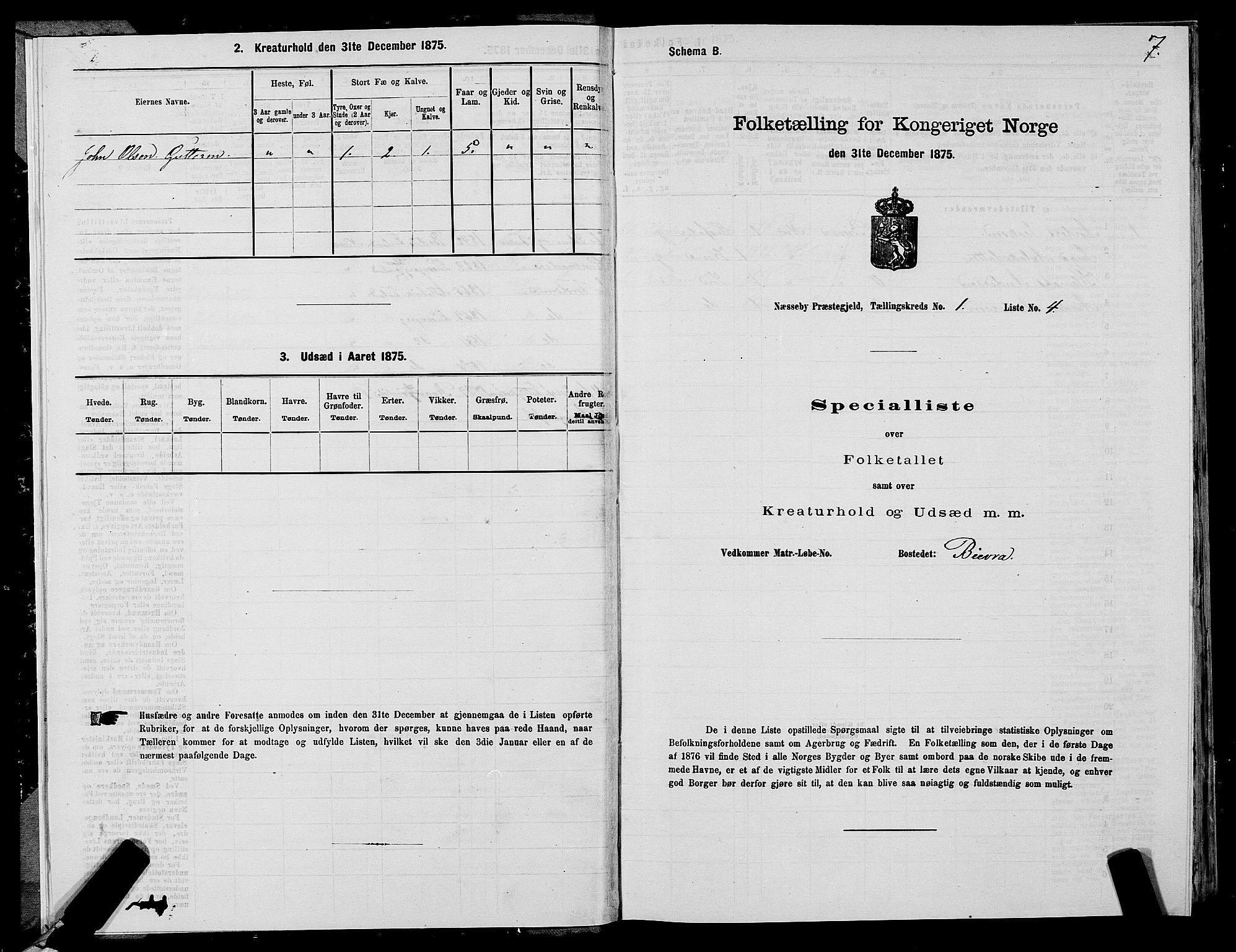 SATØ, 1875 census for 2027P Nesseby, 1875, p. 1007