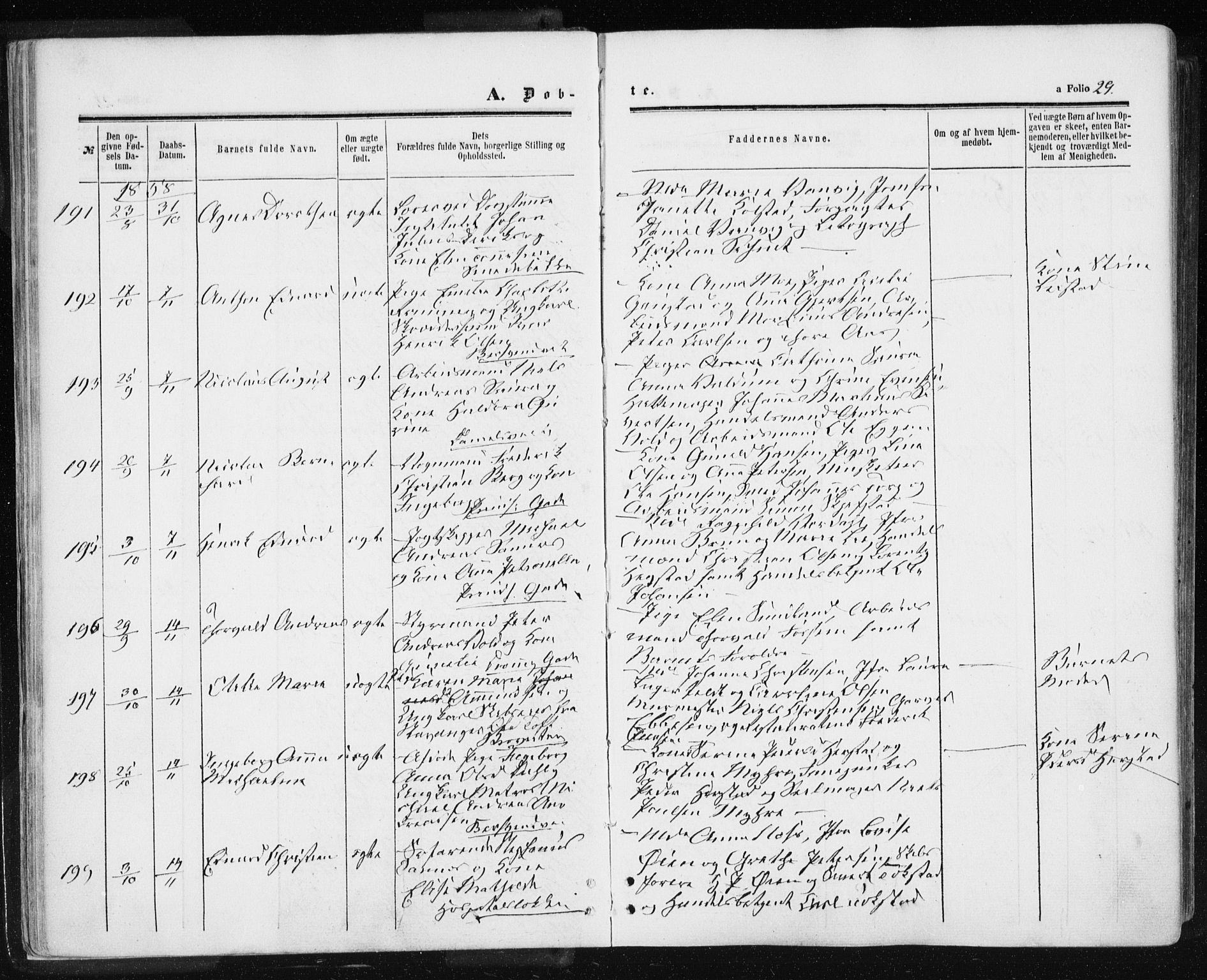 Ministerialprotokoller, klokkerbøker og fødselsregistre - Sør-Trøndelag, AV/SAT-A-1456/601/L0053: Parish register (official) no. 601A21, 1857-1865, p. 29