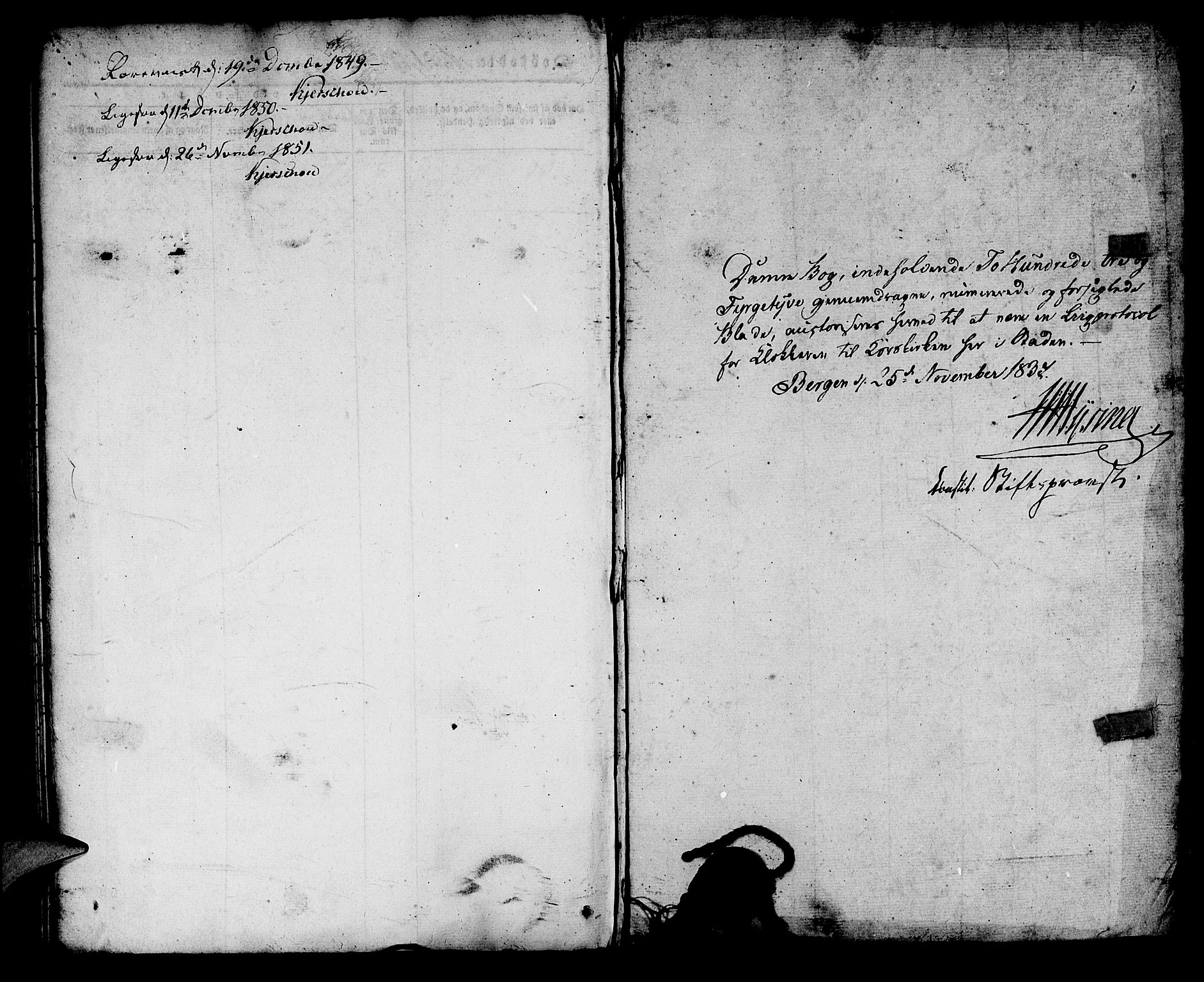Korskirken sokneprestembete, SAB/A-76101/H/Hab: Parish register (copy) no. E 1, 1837-1851
