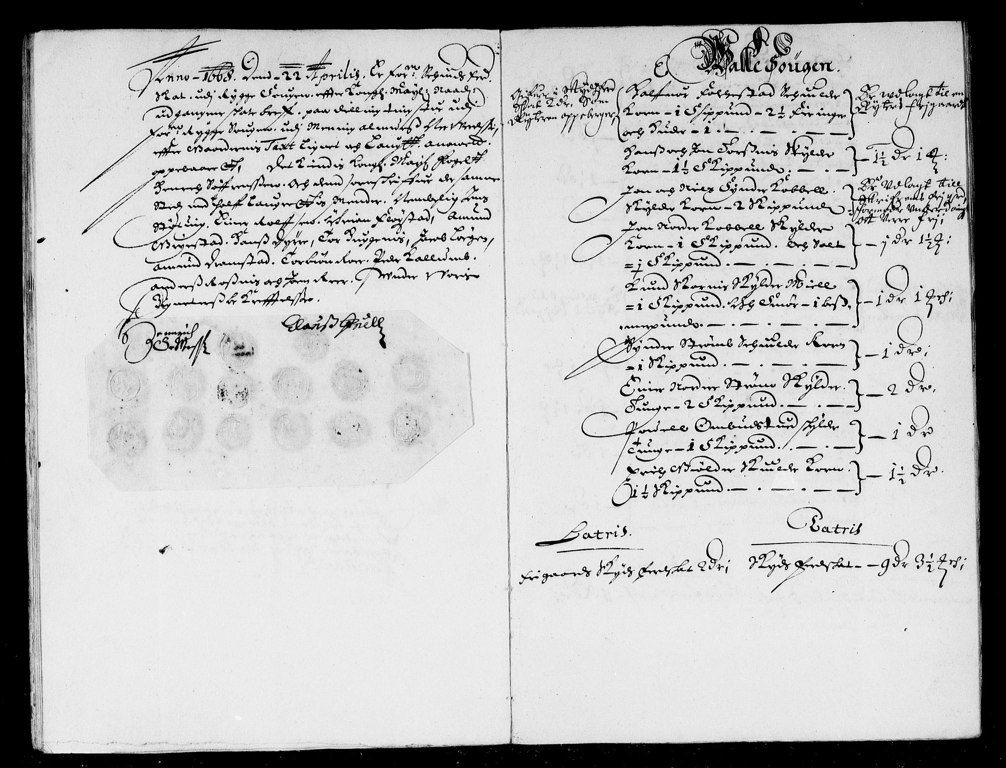 Rentekammeret inntil 1814, Reviderte regnskaper, Stiftamtstueregnskaper, Landkommissariatet på Akershus og Akershus stiftamt, AV/RA-EA-5869/R/Rb/L0053: Akershus stiftamt, 1668