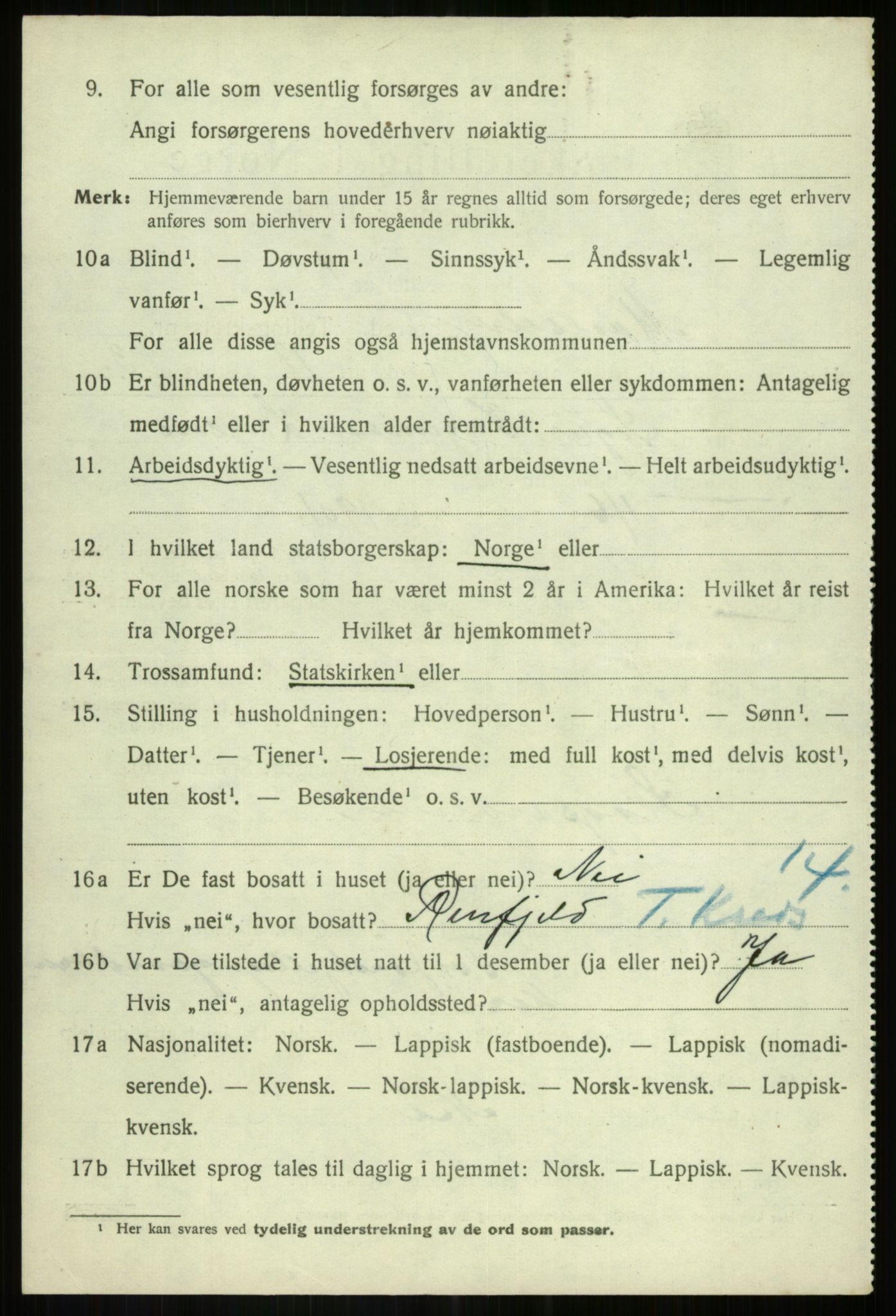 SATØ, 1920 census for Målselv, 1920, p. 3142