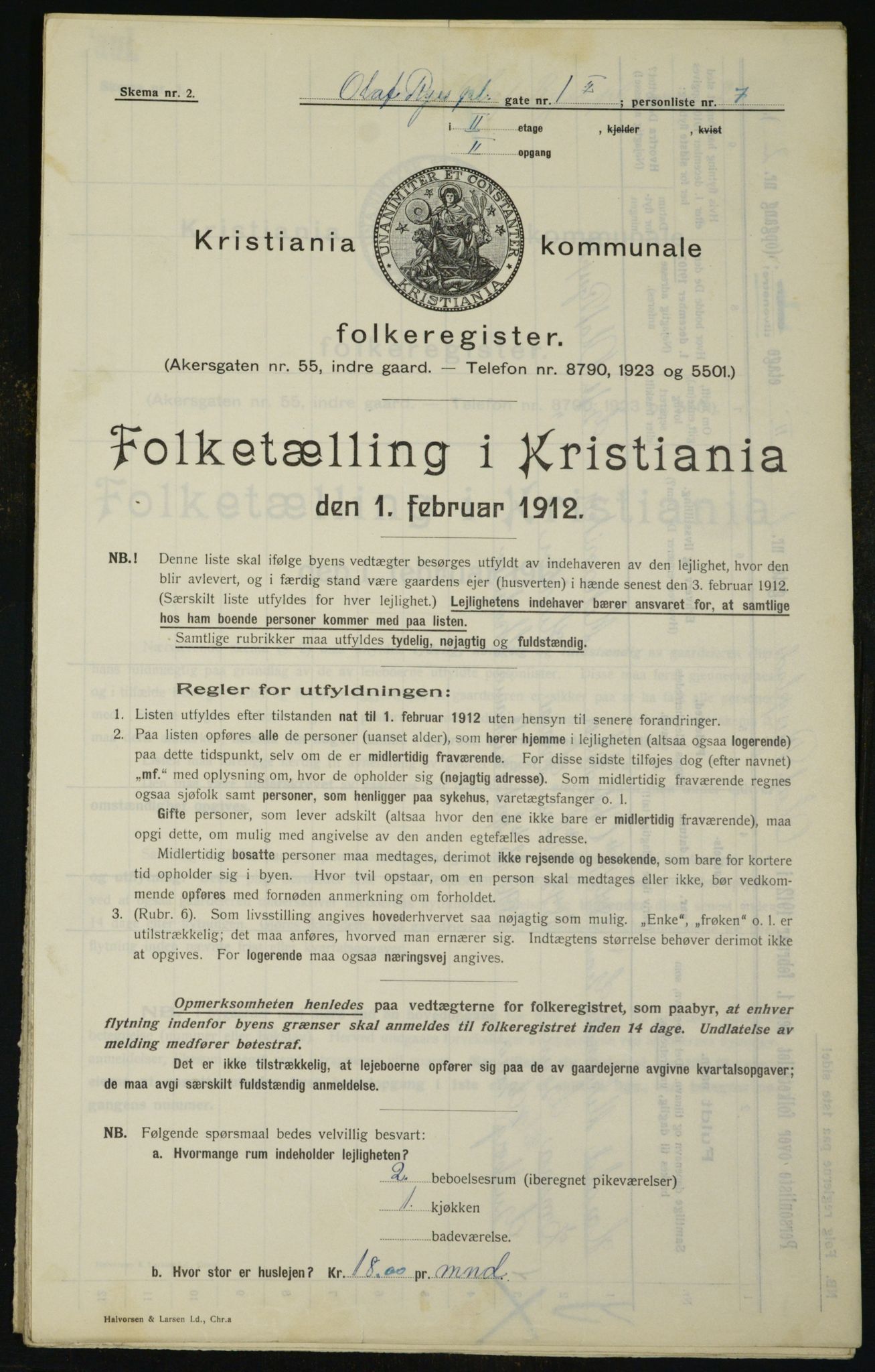 OBA, Municipal Census 1912 for Kristiania, 1912, p. 75649