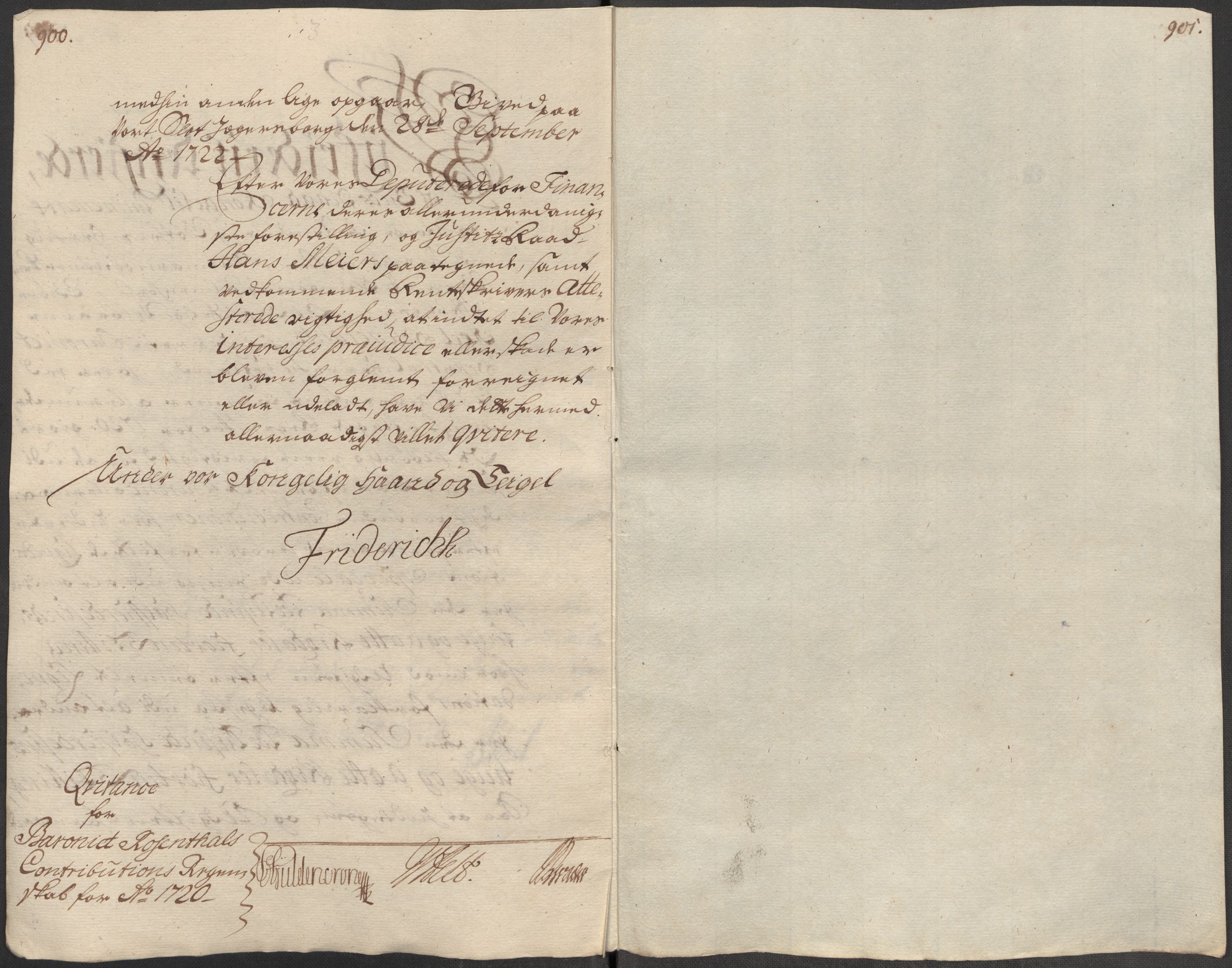 Rentekammeret inntil 1814, Reviderte regnskaper, Fogderegnskap, RA/EA-4092/R49/L3140: Fogderegnskap Rosendal Baroni, 1718-1720, p. 196