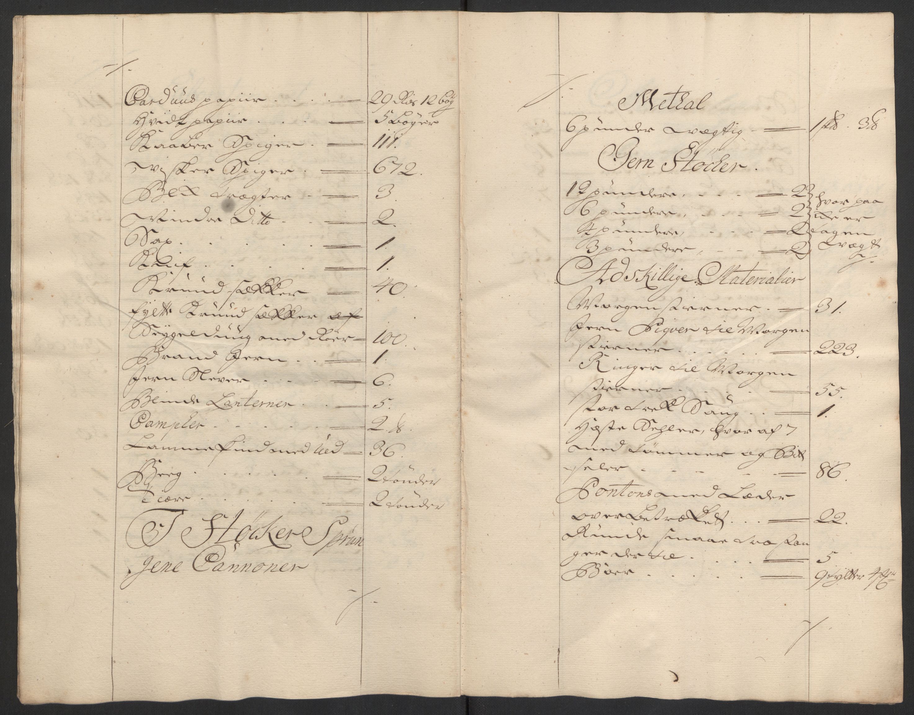 Kommanderende general (KG I) med Det norske krigsdirektorium, AV/RA-EA-5419/D/L0153: Fredriksten festning: Brev, inventarfortegnelser og regnskapsekstrakter, 1724-1729, p. 15