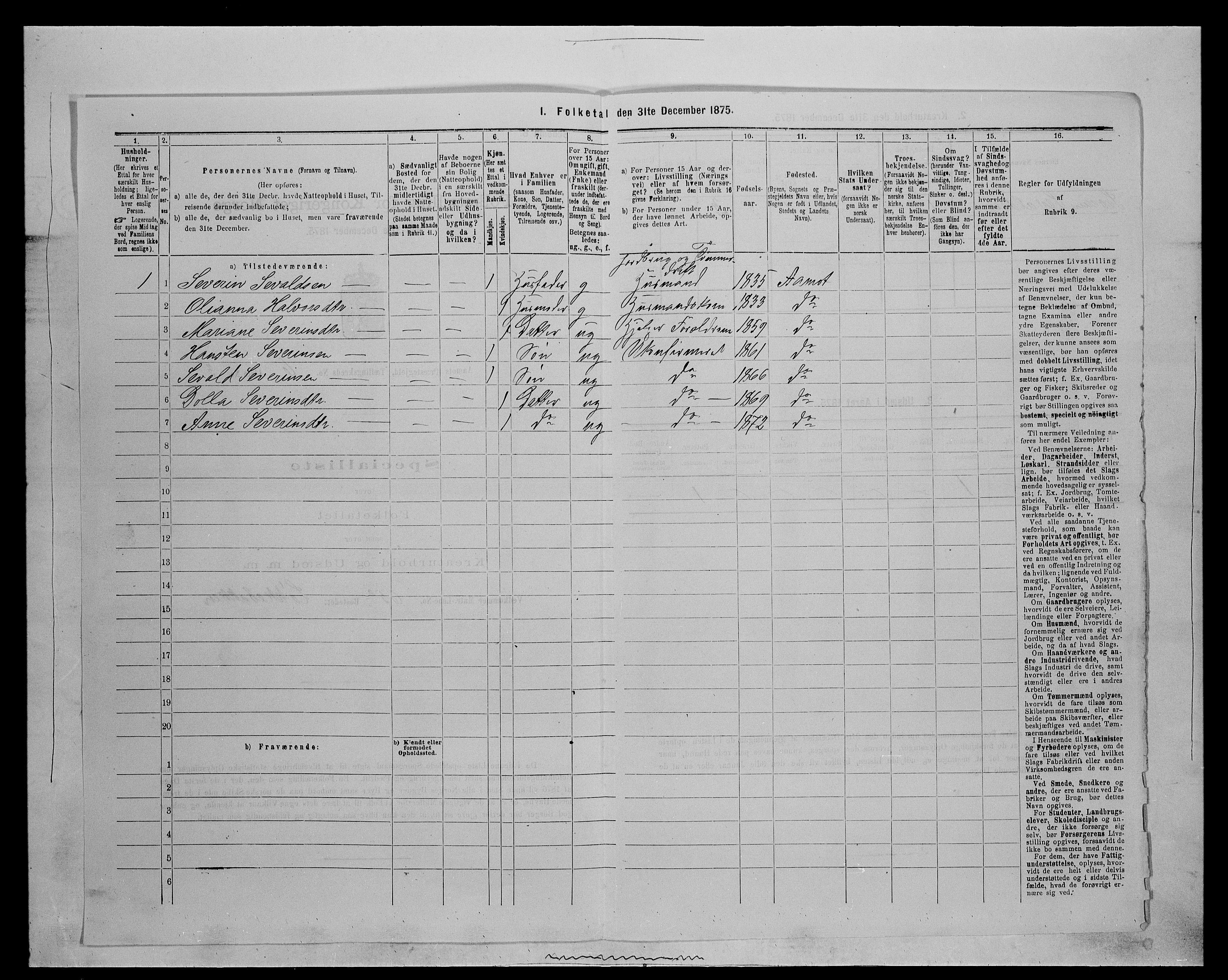 SAH, 1875 census for 0429P Åmot, 1875, p. 885