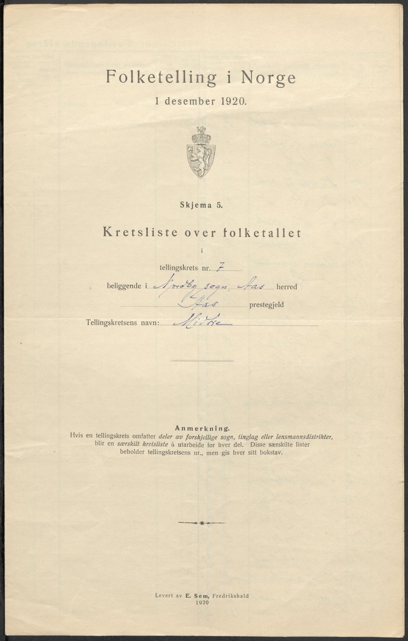 SAO, 1920 census for Ås, 1920, p. 23