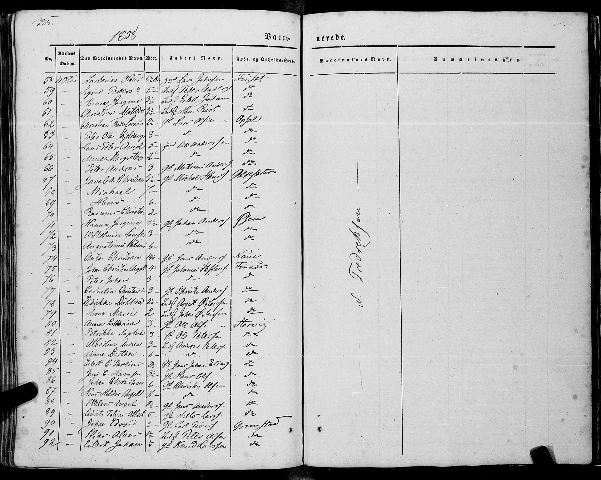 Ministerialprotokoller, klokkerbøker og fødselsregistre - Nordland, AV/SAT-A-1459/805/L0097: Parish register (official) no. 805A04, 1837-1861, p. 385