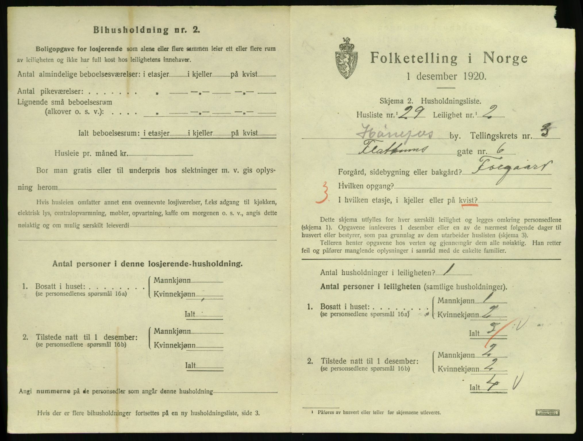 SAKO, 1920 census for Hønefoss, 1920, p. 1660