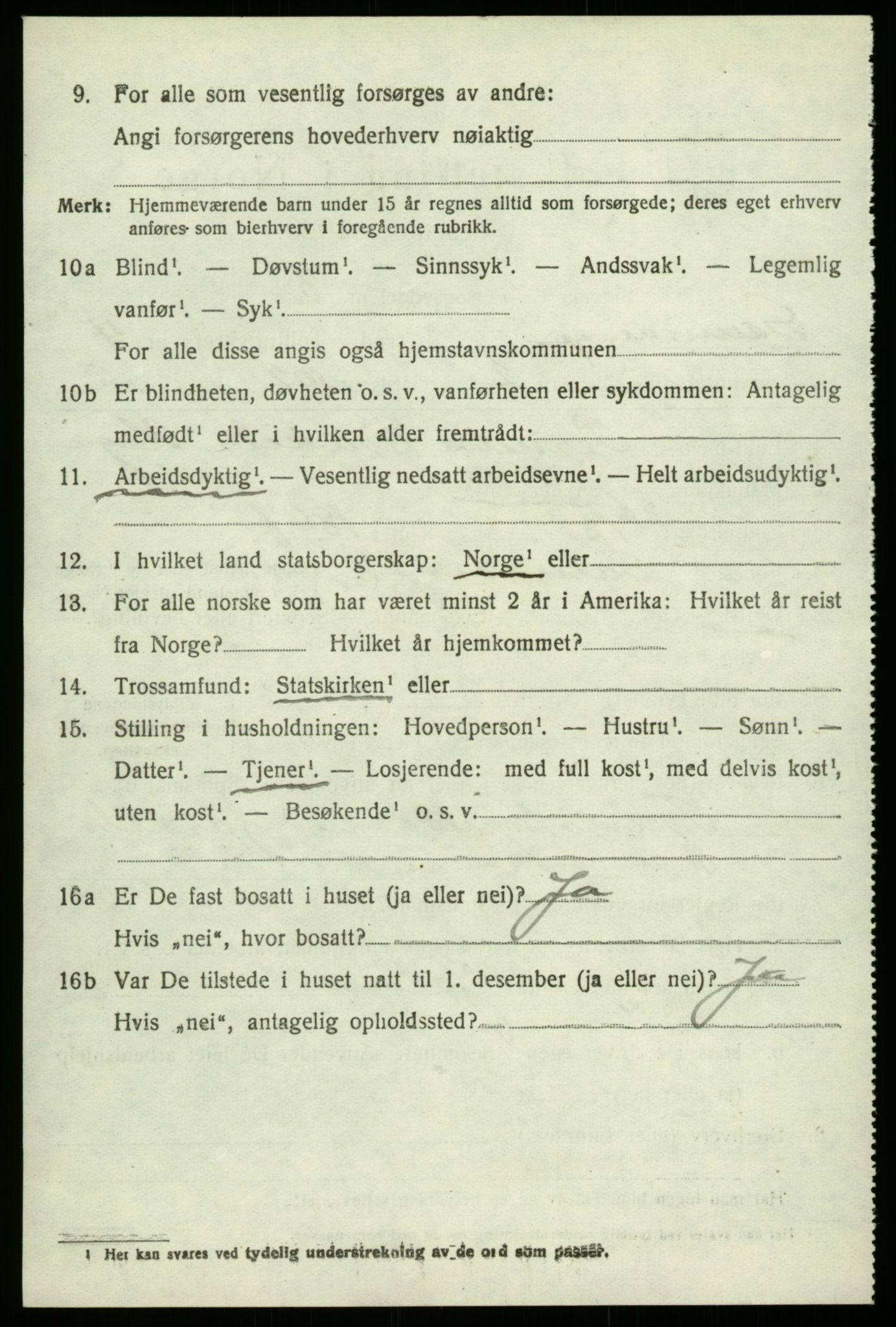 SAB, 1920 census for Samnanger, 1920, p. 1682