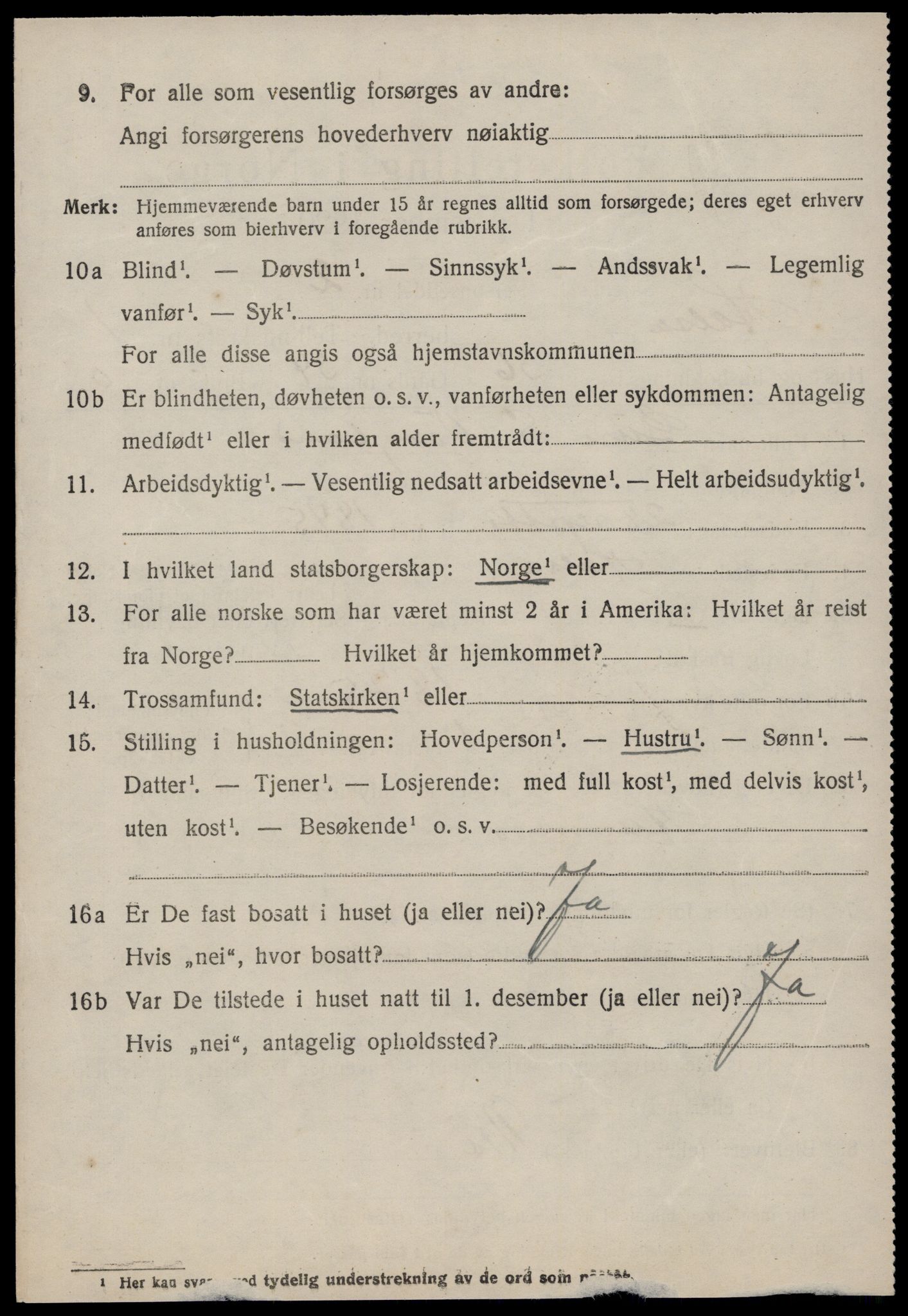 SAT, 1920 census for Halsa, 1920, p. 897