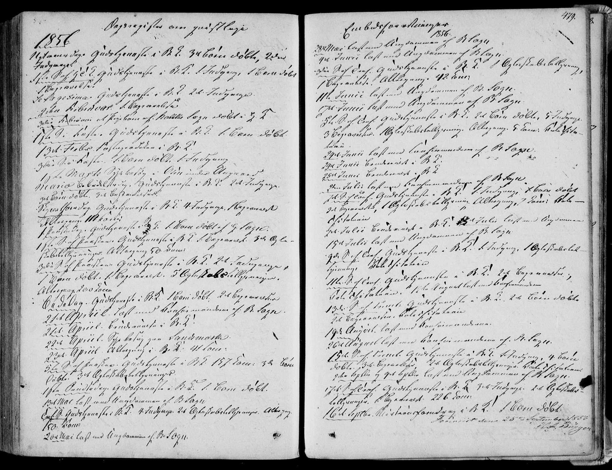 Bakke sokneprestkontor, SAK/1111-0002/F/Fa/Faa/L0006: Parish register (official) no. A 6, 1855-1877, p. 479