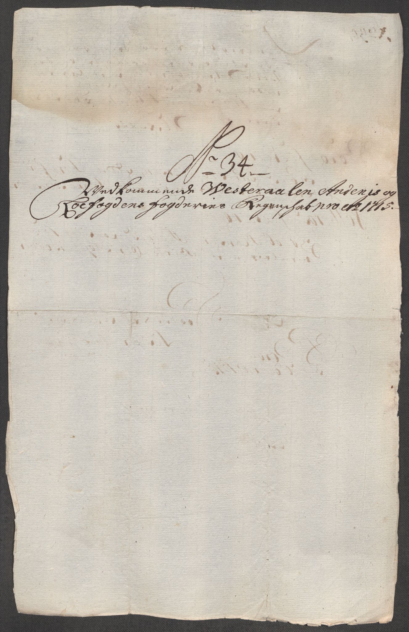 Rentekammeret inntil 1814, Reviderte regnskaper, Fogderegnskap, AV/RA-EA-4092/R67/L4681: Fogderegnskap Vesterålen, Andenes og Lofoten, 1715, p. 195