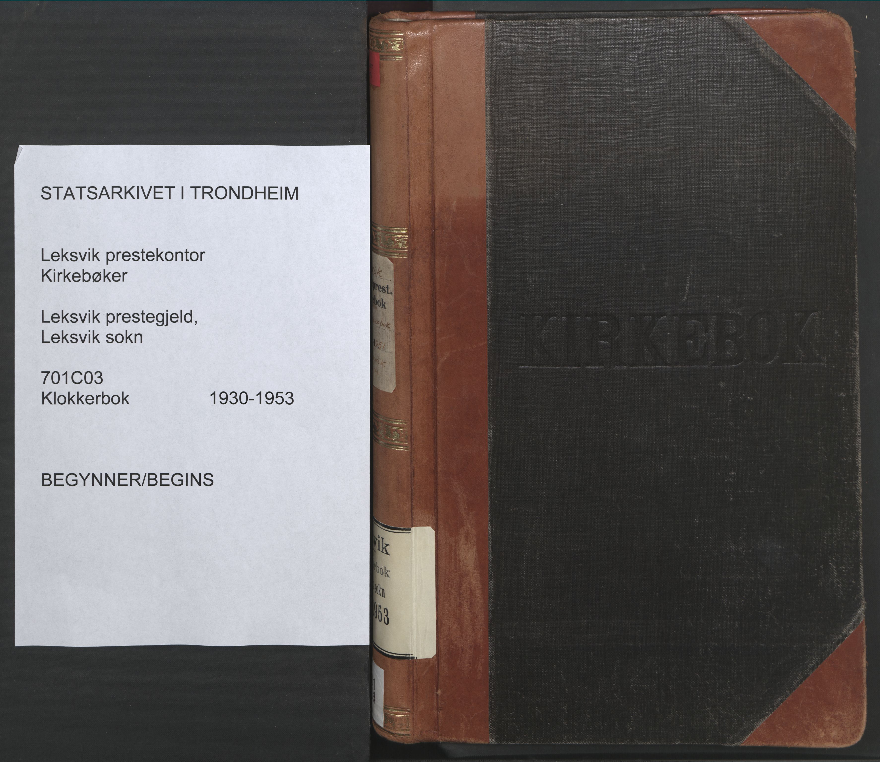 Ministerialprotokoller, klokkerbøker og fødselsregistre - Nord-Trøndelag, SAT/A-1458/701/L0019: Parish register (copy) no. 701C03, 1930-1953