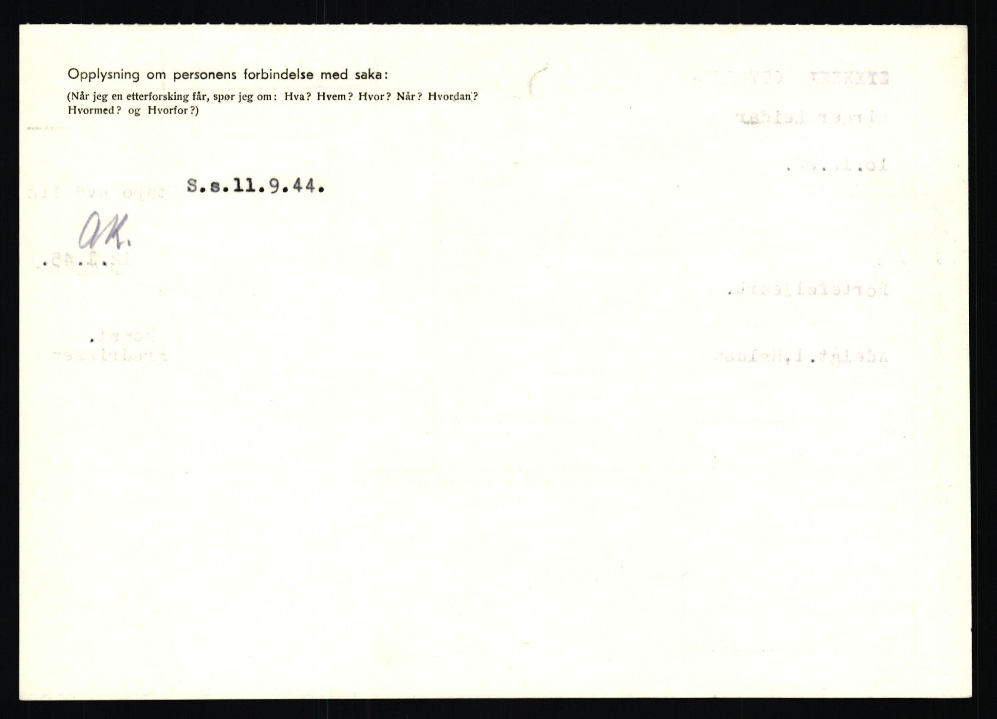 Statspolitiet - Hovedkontoret / Osloavdelingen, AV/RA-S-1329/C/Ca/L0012: Oanæs - Quistgaard	, 1943-1945, p. 2716