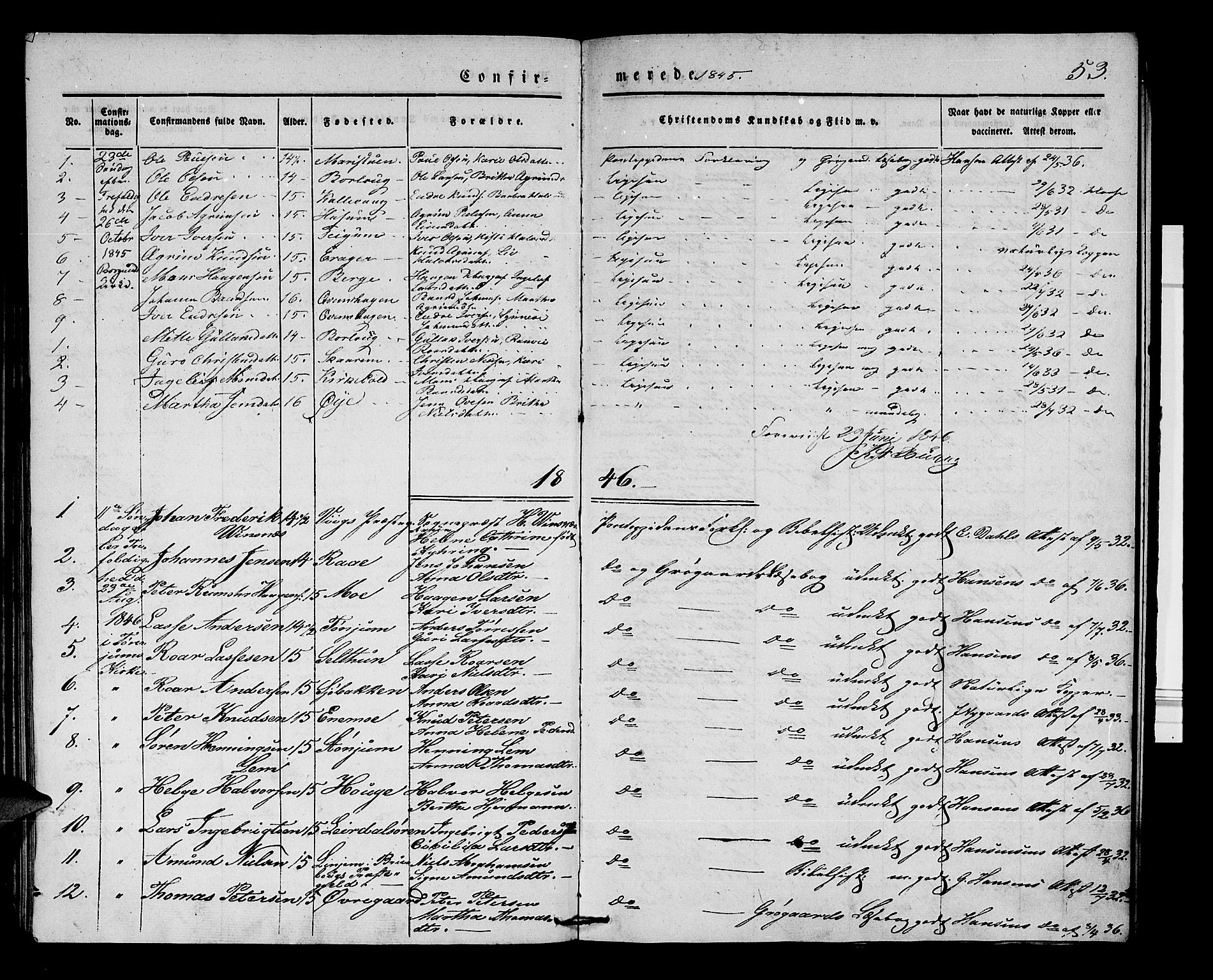 Lærdal sokneprestembete, SAB/A-81201: Parish register (official) no. A 7, 1835-1846, p. 53