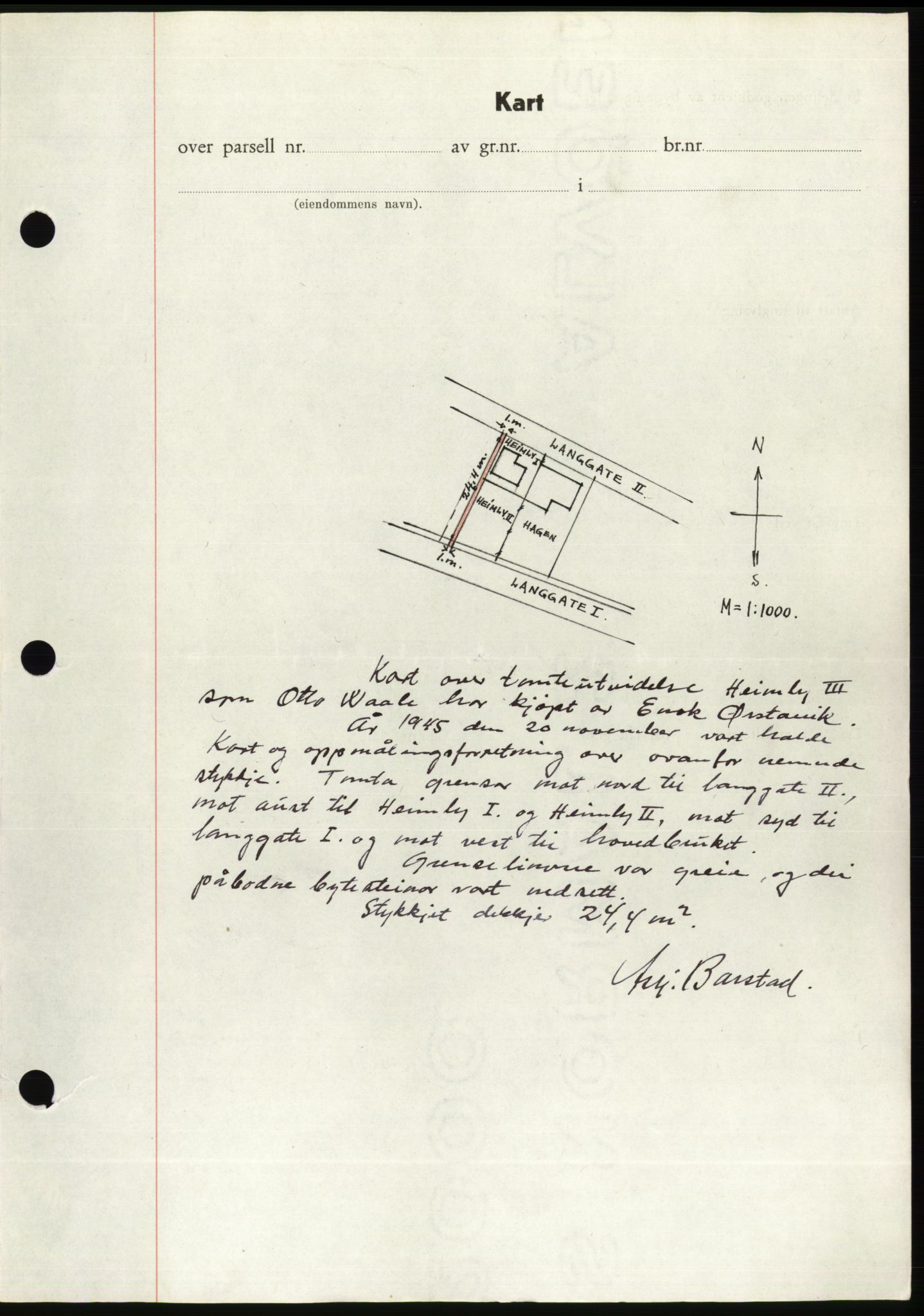 Søre Sunnmøre sorenskriveri, AV/SAT-A-4122/1/2/2C/L0078: Mortgage book no. 4A, 1946-1946, Diary no: : 318/1946