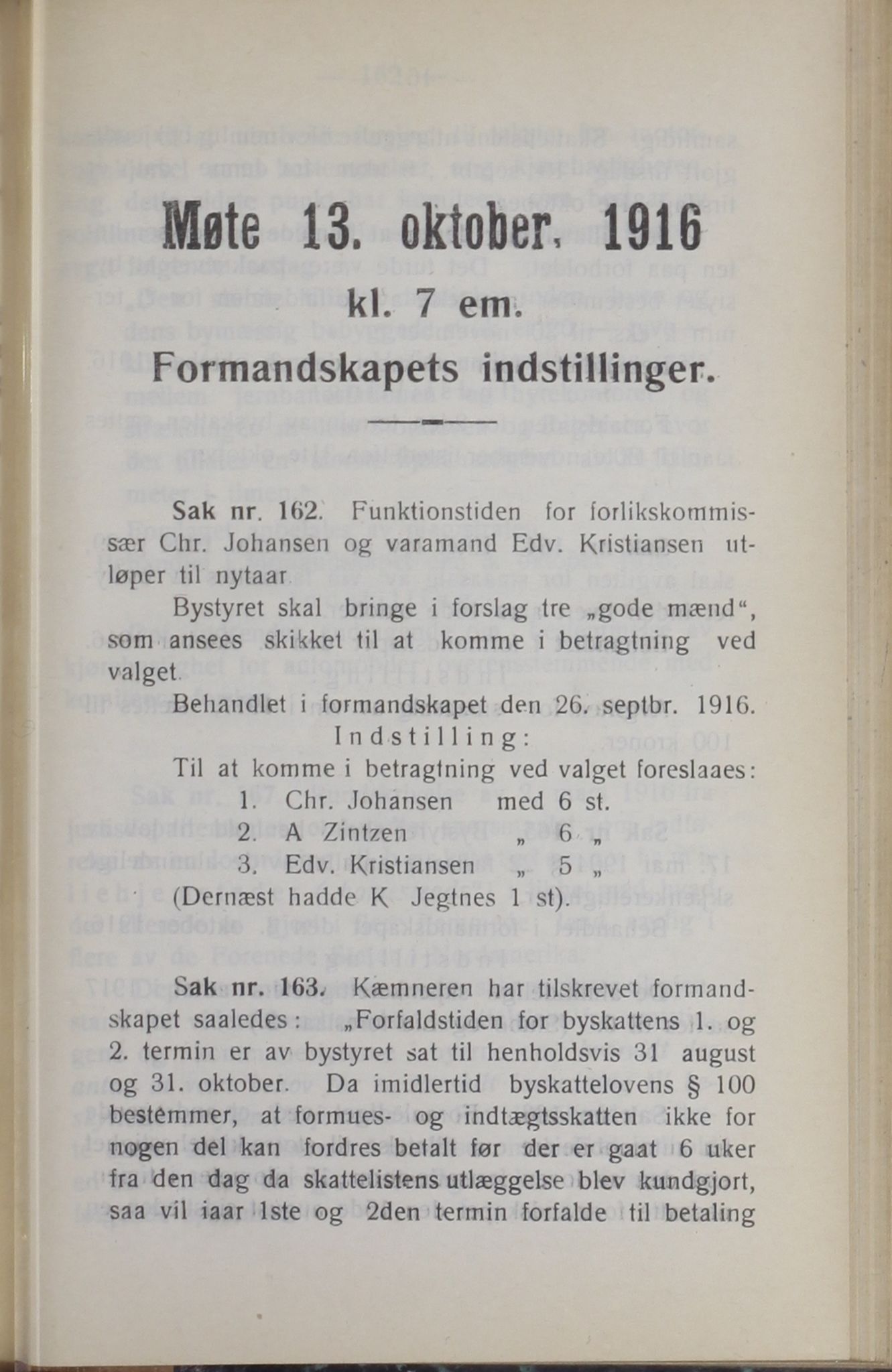 Narvik kommune. Formannskap , AIN/K-18050.150/A/Ab/L0006: Møtebok, 1916