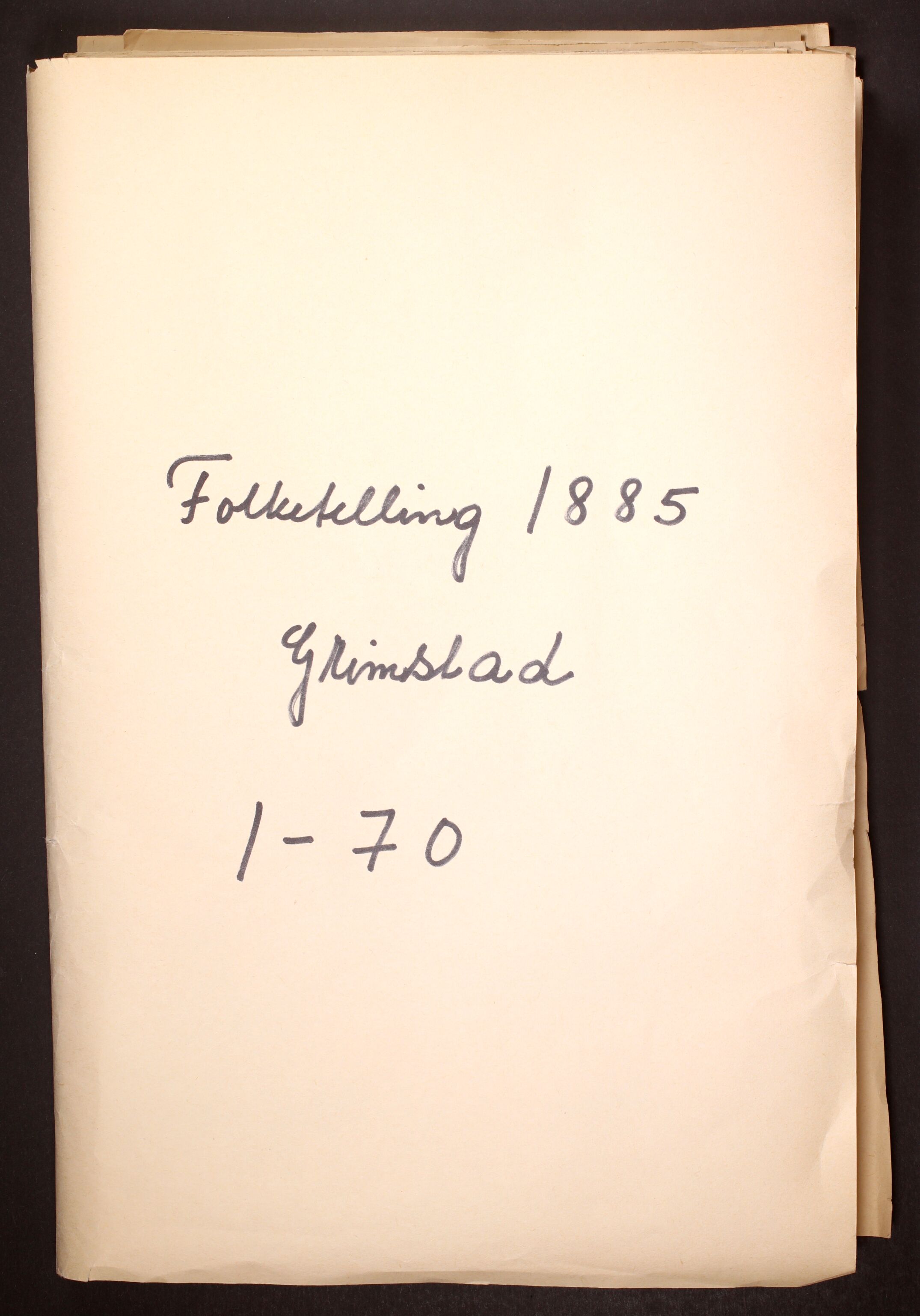 SAK, 1885 census for 0904 Grimstad, 1885, p. 4