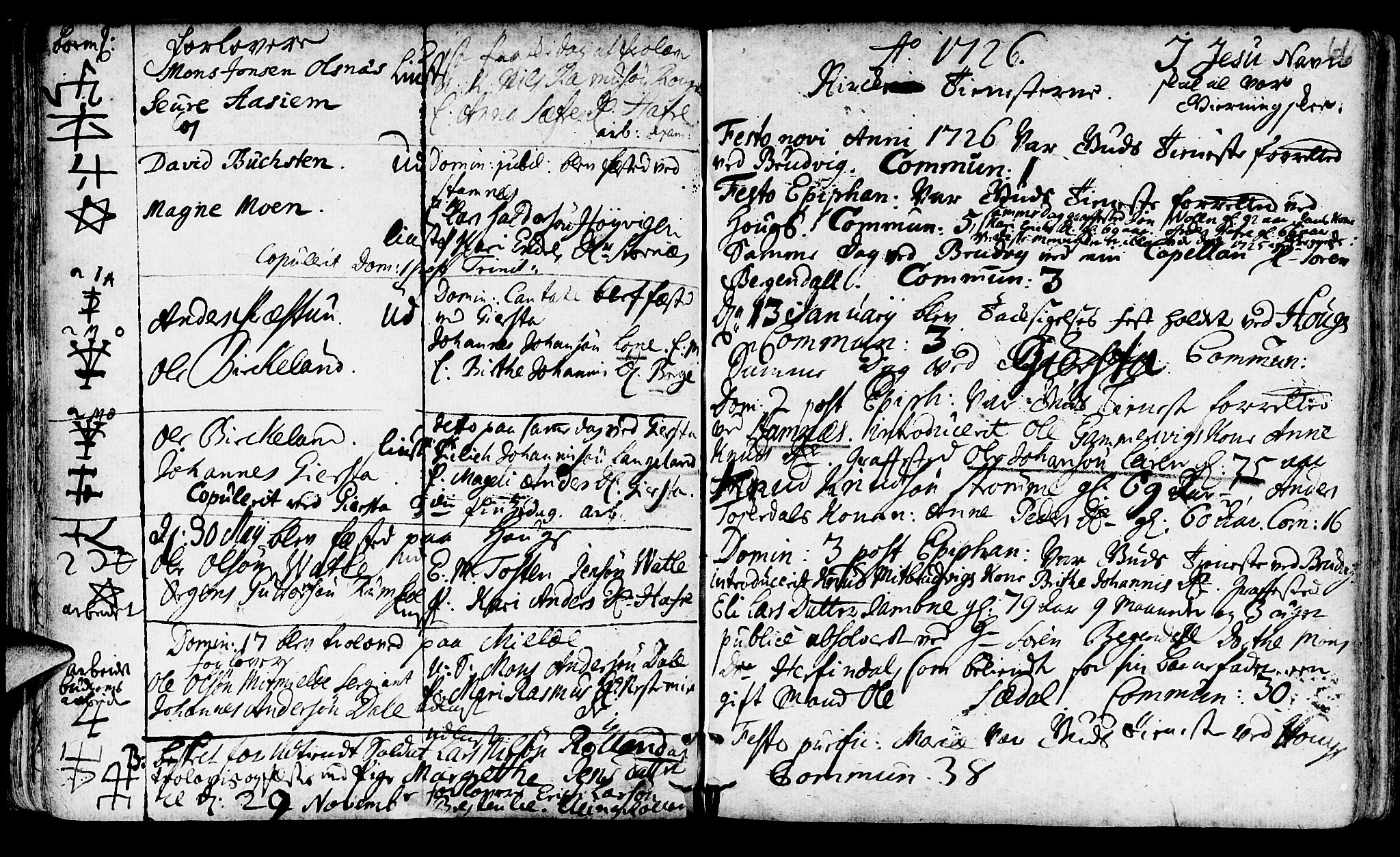 Haus sokneprestembete, AV/SAB-A-75601/H/Haa: Parish register (official) no. A 4, 1723-1733, p. 66