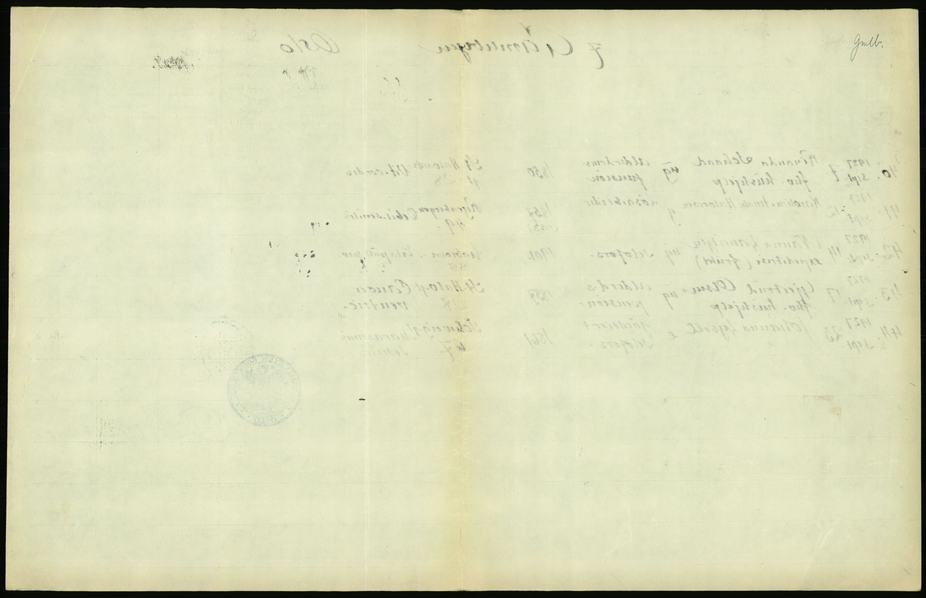 Statistisk sentralbyrå, Sosiodemografiske emner, Befolkning, AV/RA-S-2228/D/Df/Dfc/Dfcg/L0010: Oslo: Døde kvinner, dødfødte, 1927, p. 467