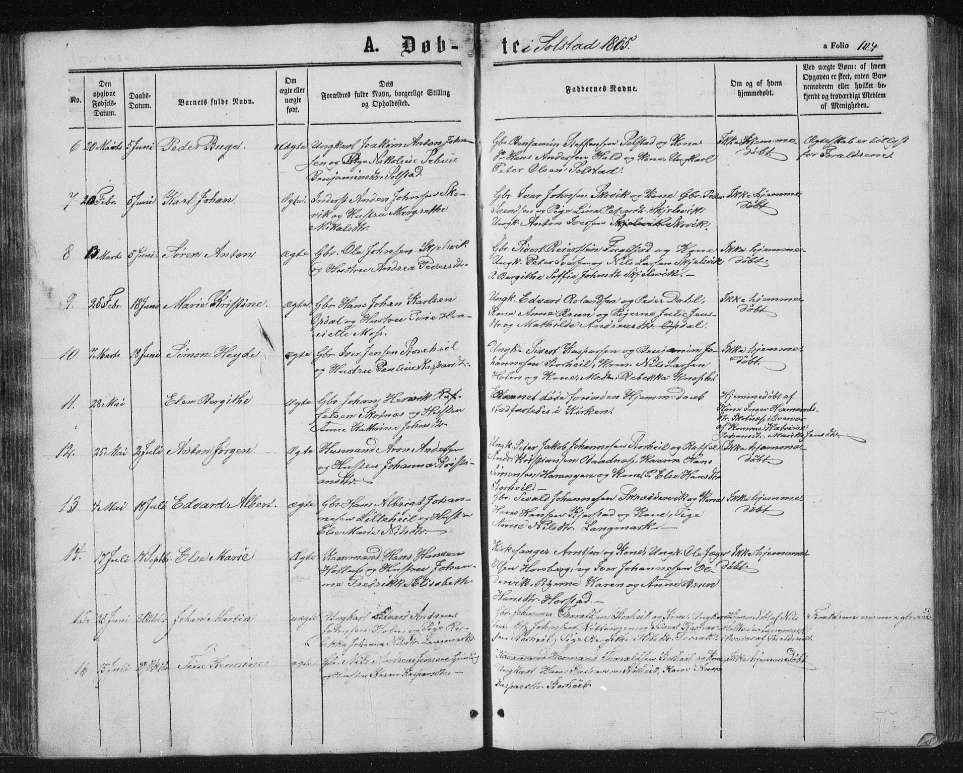 Ministerialprotokoller, klokkerbøker og fødselsregistre - Nordland, AV/SAT-A-1459/810/L0159: Parish register (copy) no. 810C02 /2, 1863-1883, p. 104