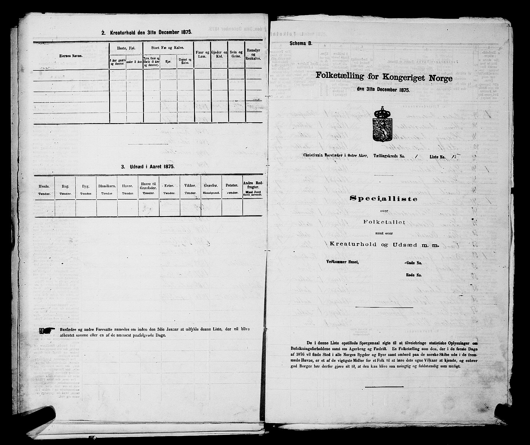 RA, 1875 census for 0218bP Østre Aker, 1875, p. 213