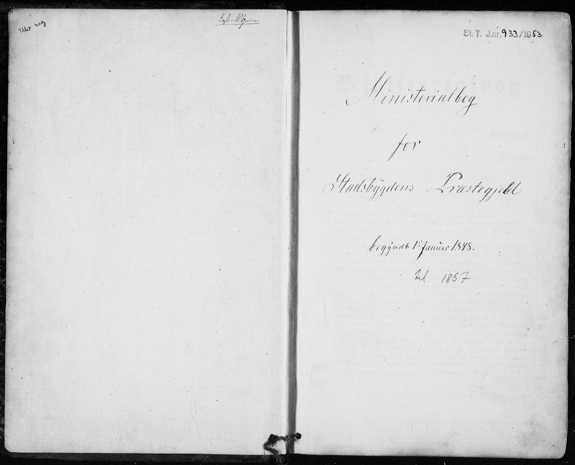Ministerialprotokoller, klokkerbøker og fødselsregistre - Sør-Trøndelag, SAT/A-1456/646/L0611: Parish register (official) no. 646A09, 1848-1857
