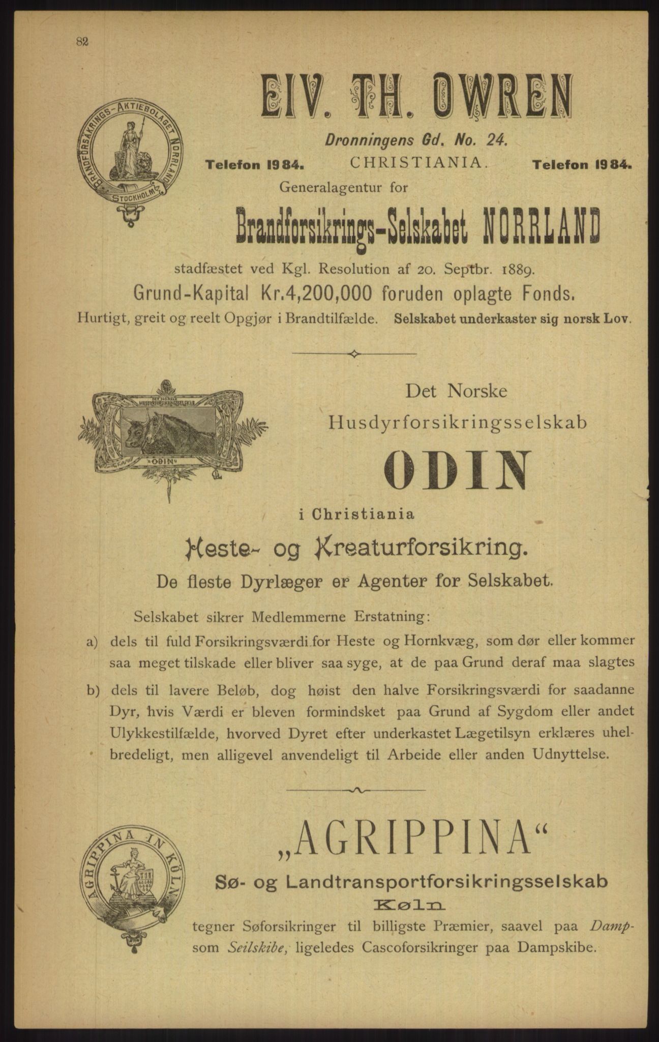 Kristiania/Oslo adressebok, PUBL/-, 1902, p. 82