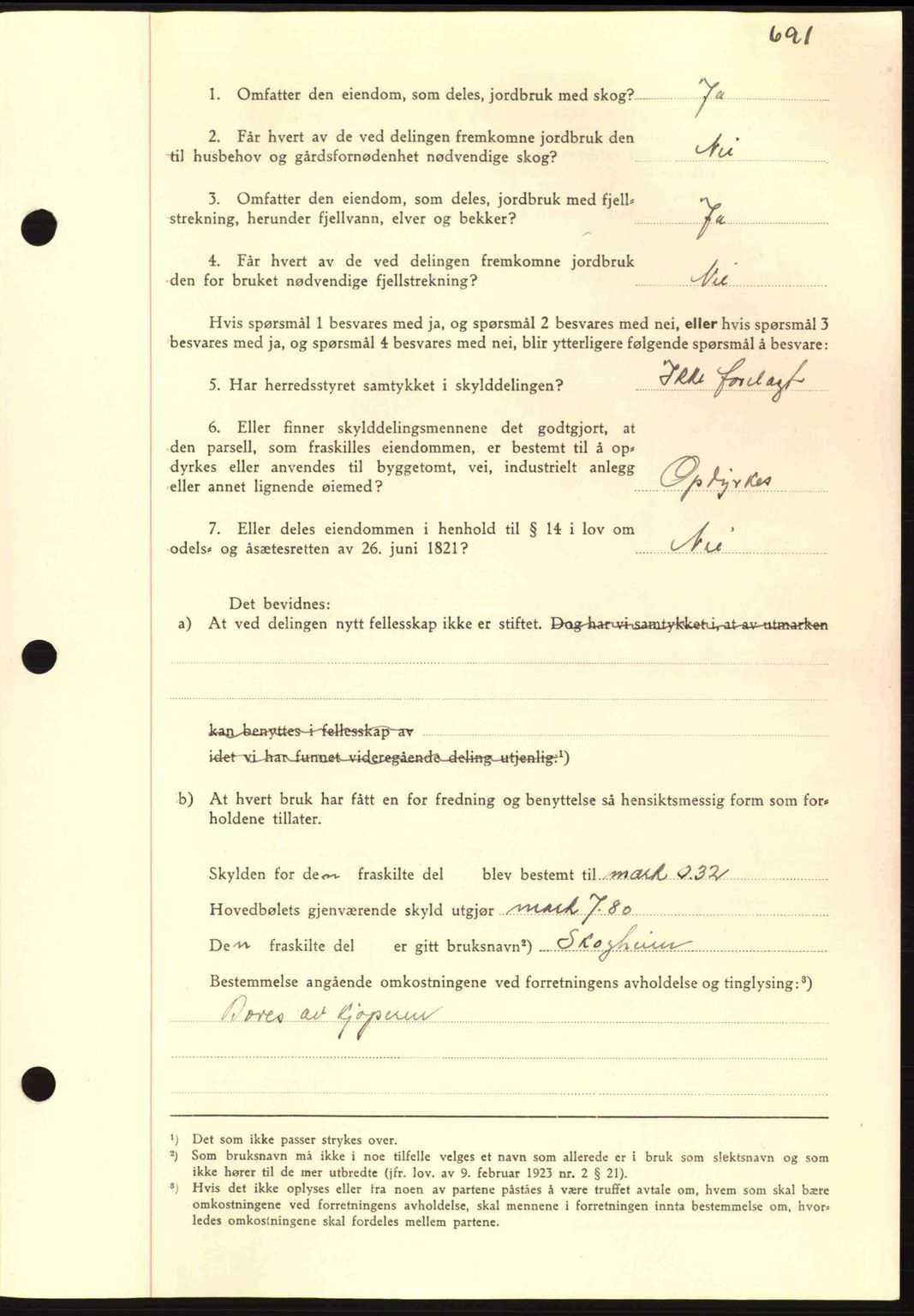 Nordmøre sorenskriveri, AV/SAT-A-4132/1/2/2Ca: Mortgage book no. A93, 1942-1942, Diary no: : 2340/1942