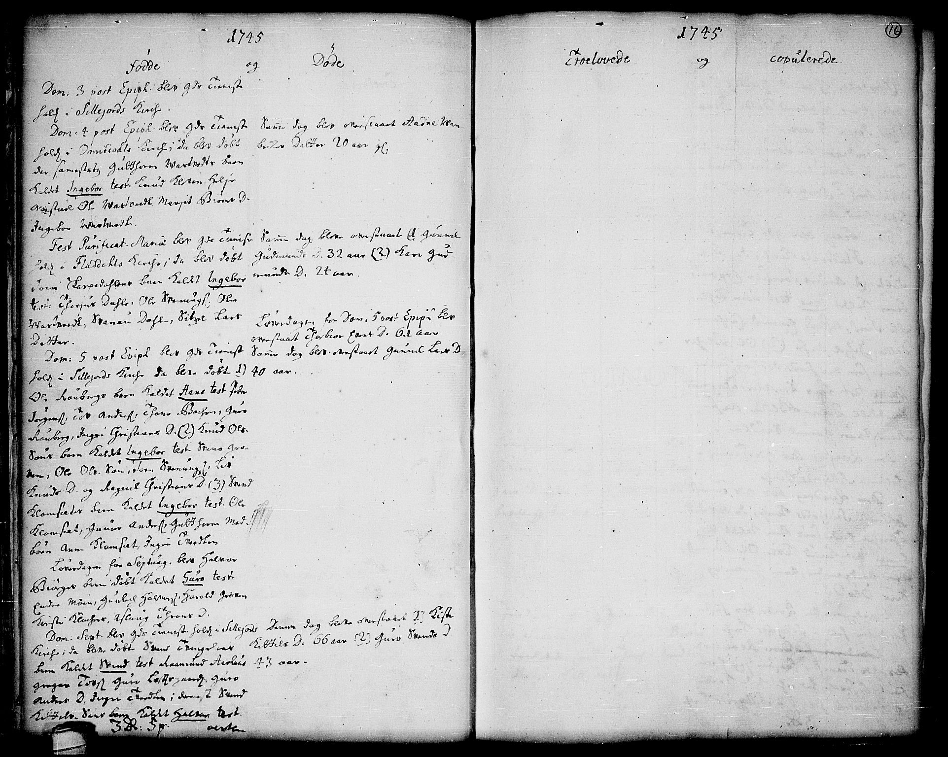 Seljord kirkebøker, SAKO/A-20/F/Fa/L0006: Parish register (official) no. I 6, 1744-1755, p. 16