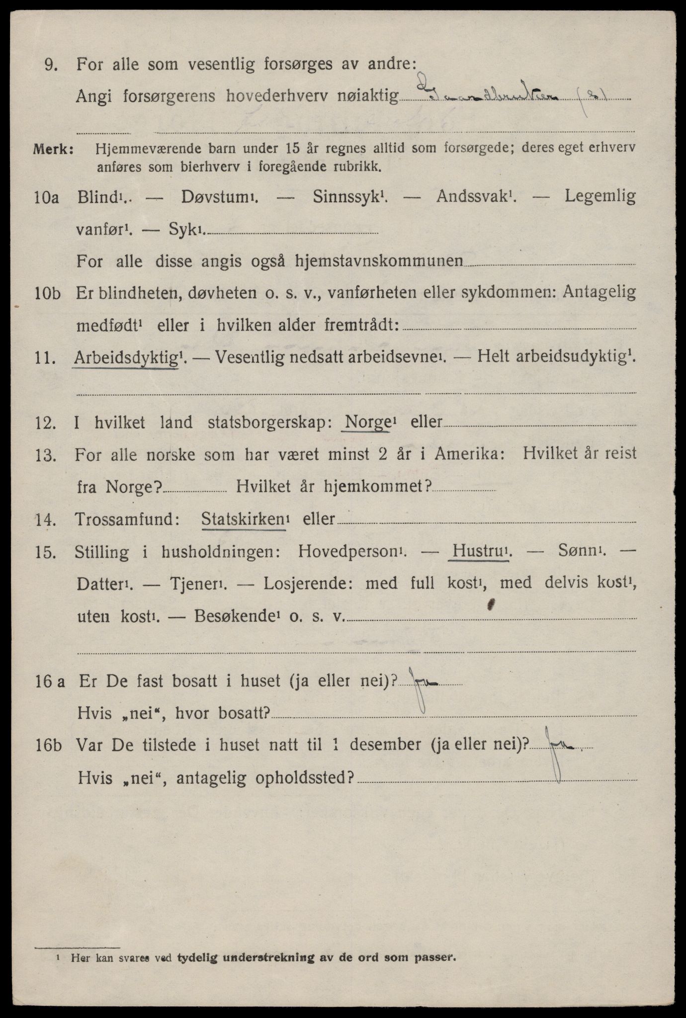 SAST, 1920 census for Bokn, 1920, p. 1333