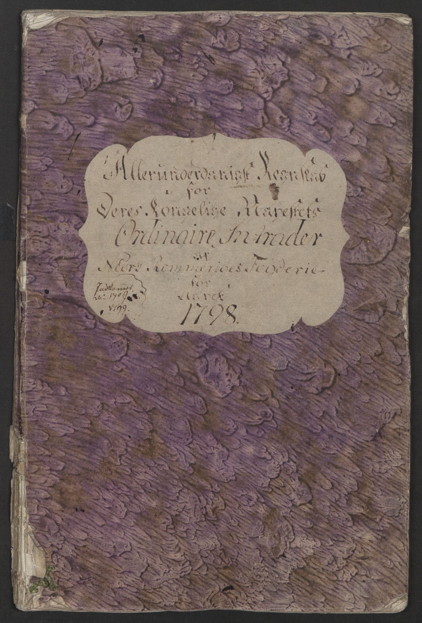 Rentekammeret inntil 1814, Reviderte regnskaper, Fogderegnskap, AV/RA-EA-4092/R11/L0674: Fogderegnskap Nedre Romerike, 1798, p. 2