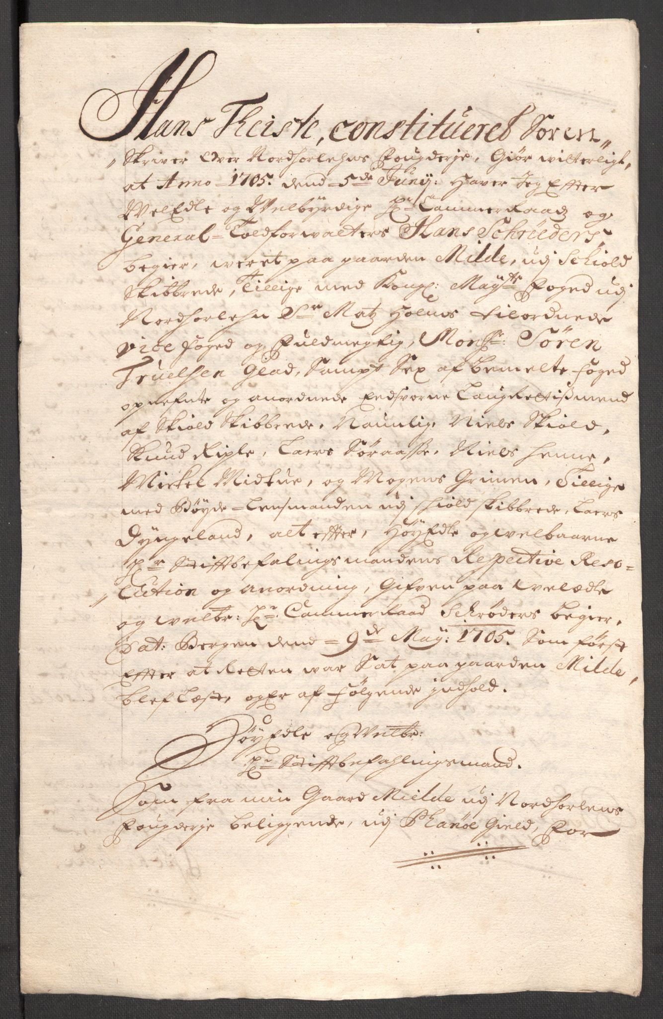 Rentekammeret inntil 1814, Reviderte regnskaper, Fogderegnskap, AV/RA-EA-4092/R51/L3187: Fogderegnskap Nordhordland og Voss, 1704-1705, p. 169