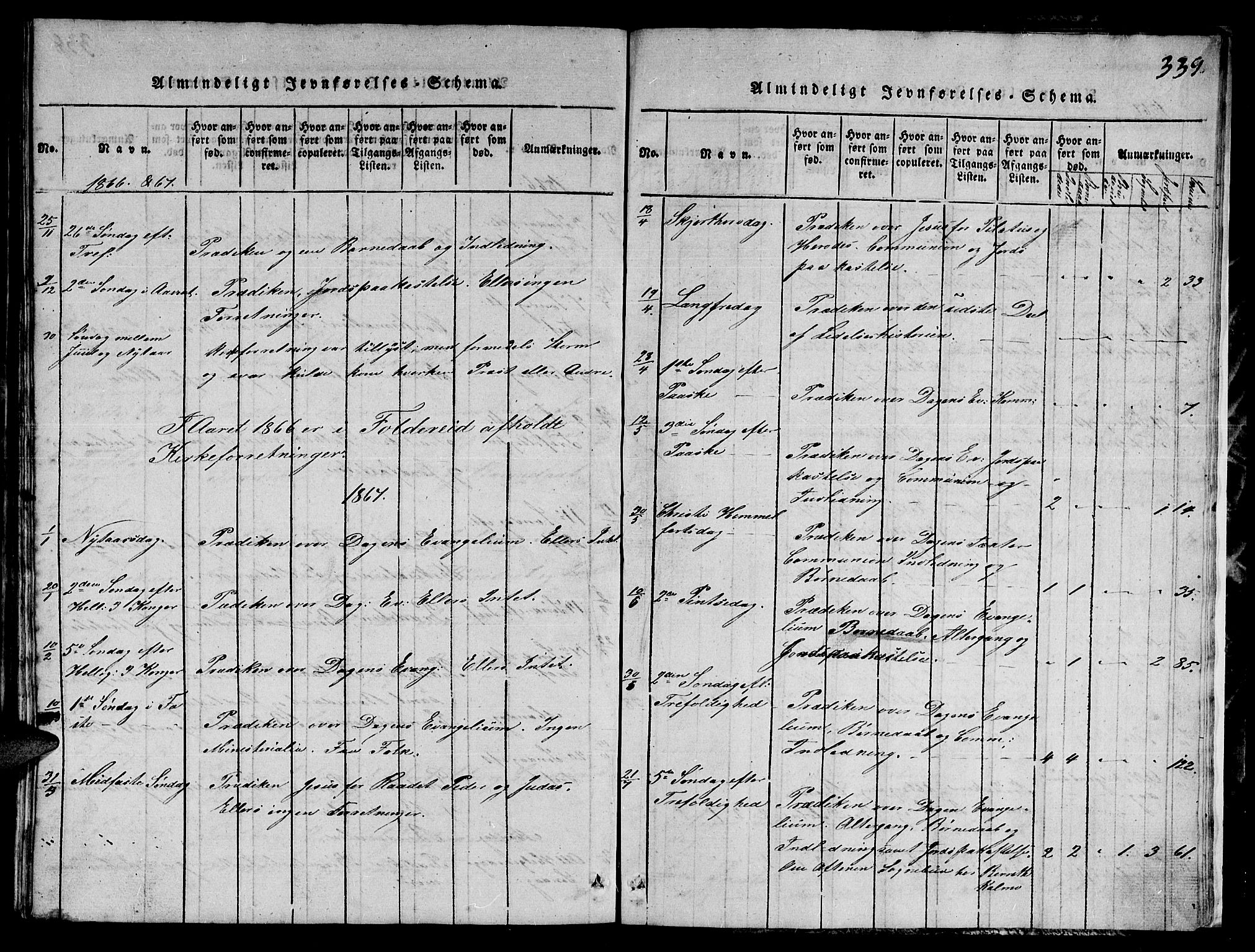 Ministerialprotokoller, klokkerbøker og fødselsregistre - Nord-Trøndelag, AV/SAT-A-1458/780/L0648: Parish register (copy) no. 780C01 /1, 1815-1870, p. 339