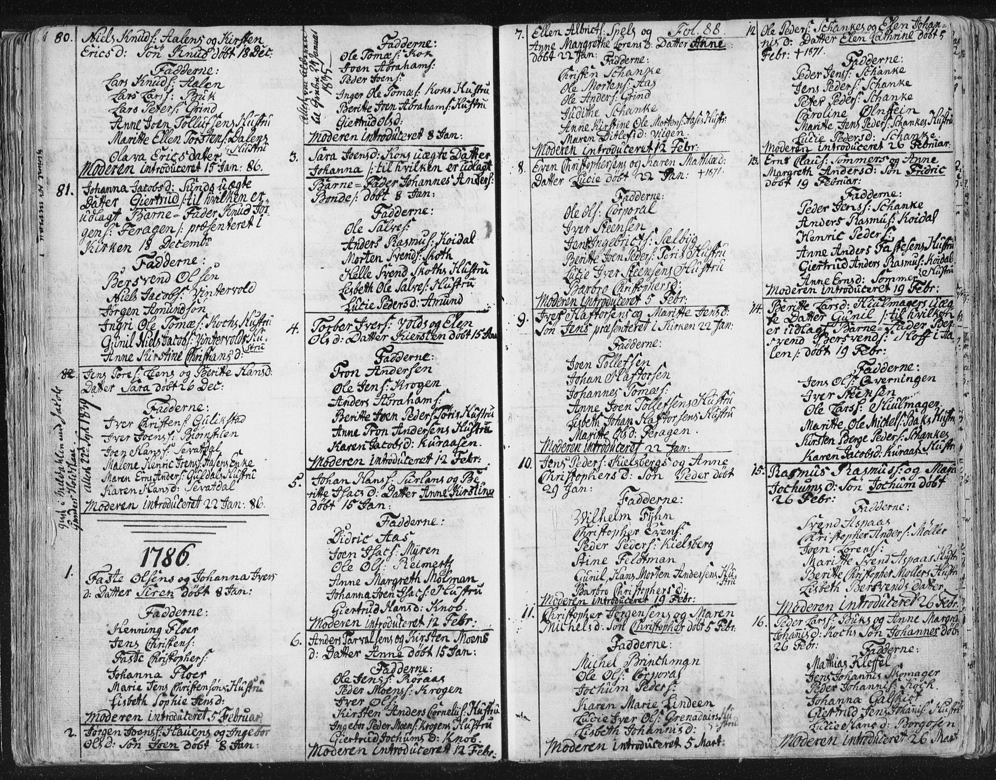 Ministerialprotokoller, klokkerbøker og fødselsregistre - Sør-Trøndelag, SAT/A-1456/681/L0926: Parish register (official) no. 681A04, 1767-1797, p. 88