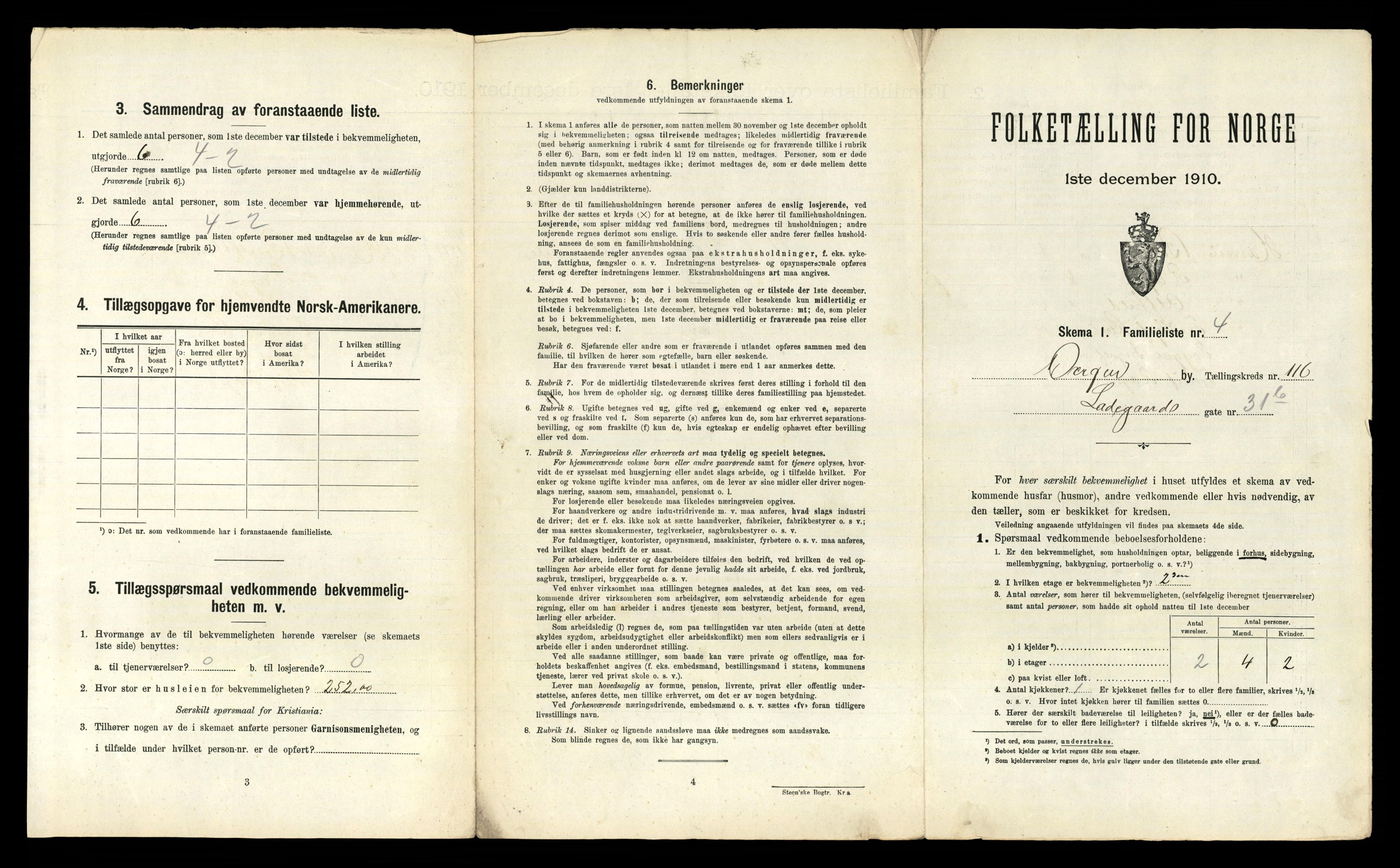 RA, 1910 census for Bergen, 1910, p. 40529