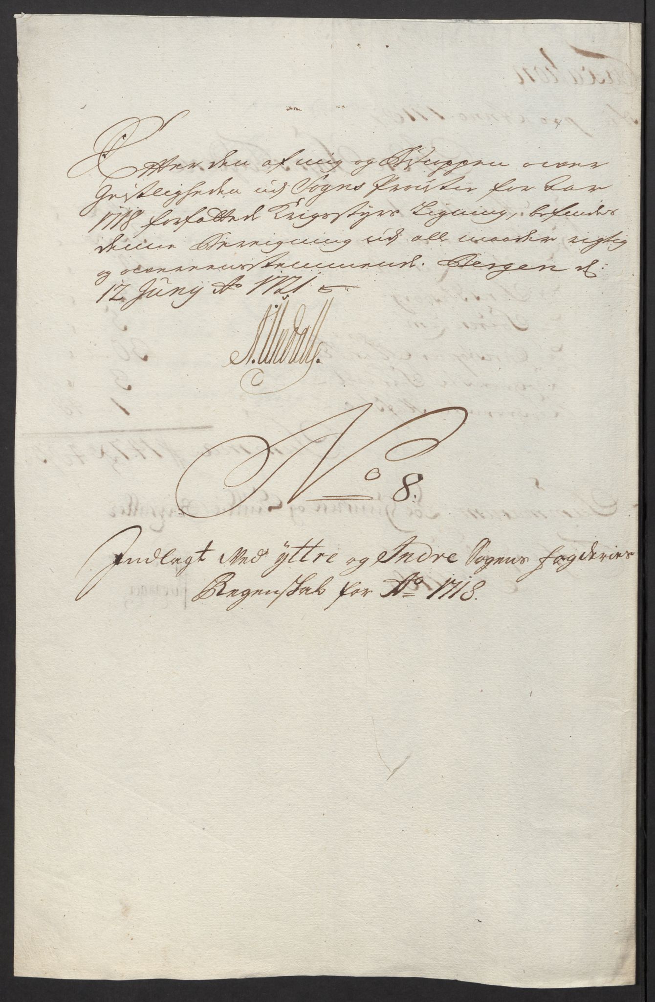 Rentekammeret inntil 1814, Reviderte regnskaper, Fogderegnskap, AV/RA-EA-4092/R52/L3321: Fogderegnskap Sogn, 1717-1718, p. 527