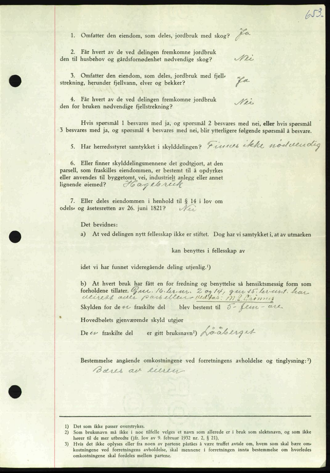 Nordmøre sorenskriveri, AV/SAT-A-4132/1/2/2Ca: Mortgage book no. A105, 1947-1947, Diary no: : 1761/1947