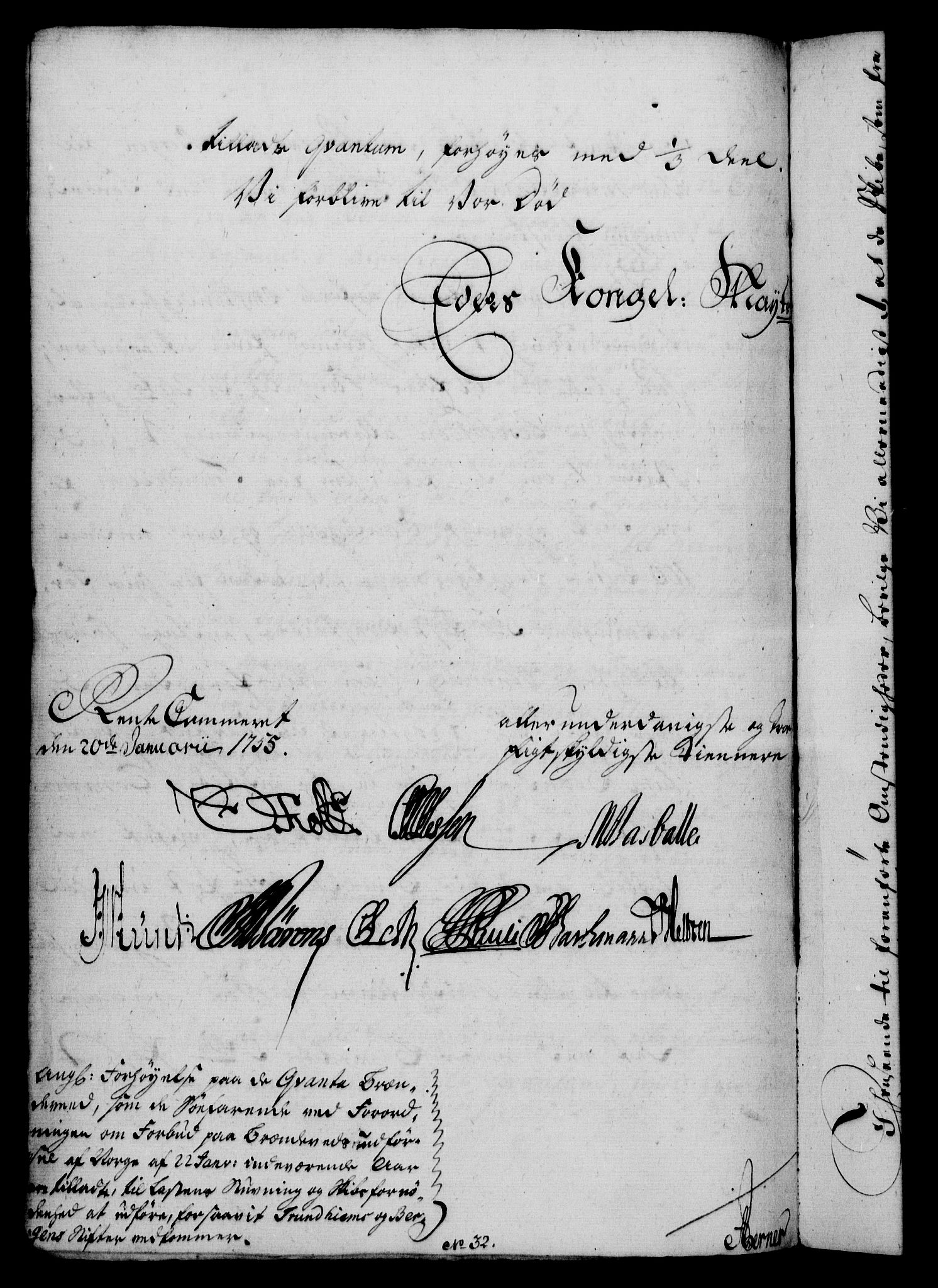 Rentekammeret, Kammerkanselliet, AV/RA-EA-3111/G/Gf/Gfa/L0037: Norsk relasjons- og resolusjonsprotokoll (merket RK 52.37), 1755, p. 54