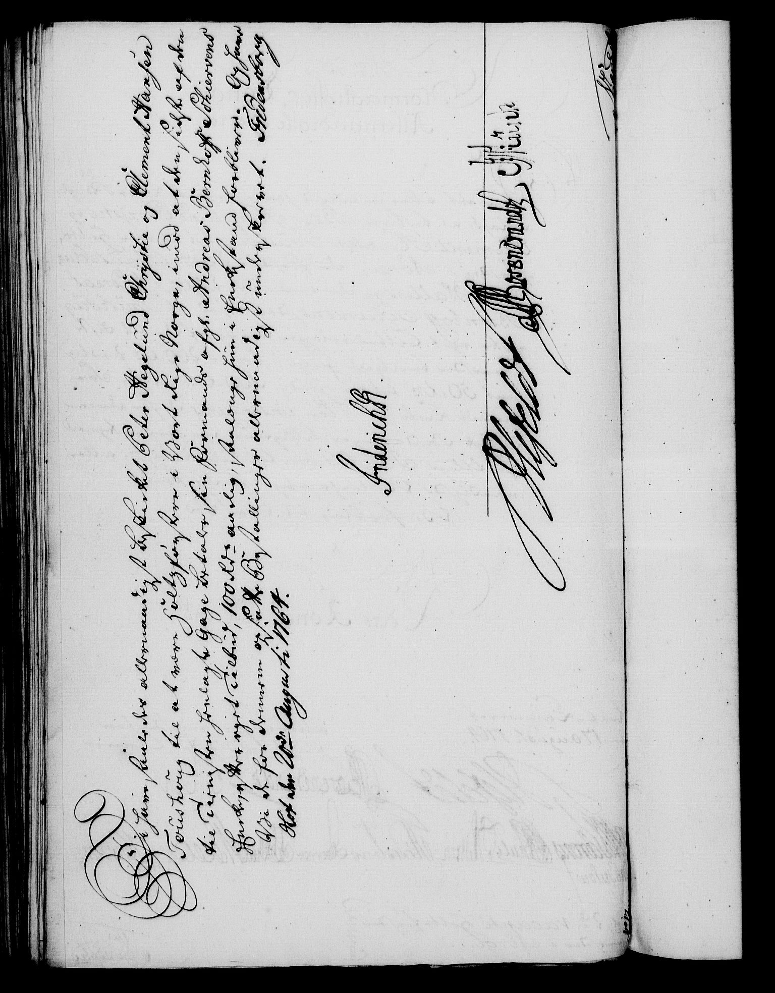 Rentekammeret, Kammerkanselliet, RA/EA-3111/G/Gf/Gfa/L0046: Norsk relasjons- og resolusjonsprotokoll (merket RK 52.46), 1764, p. 319