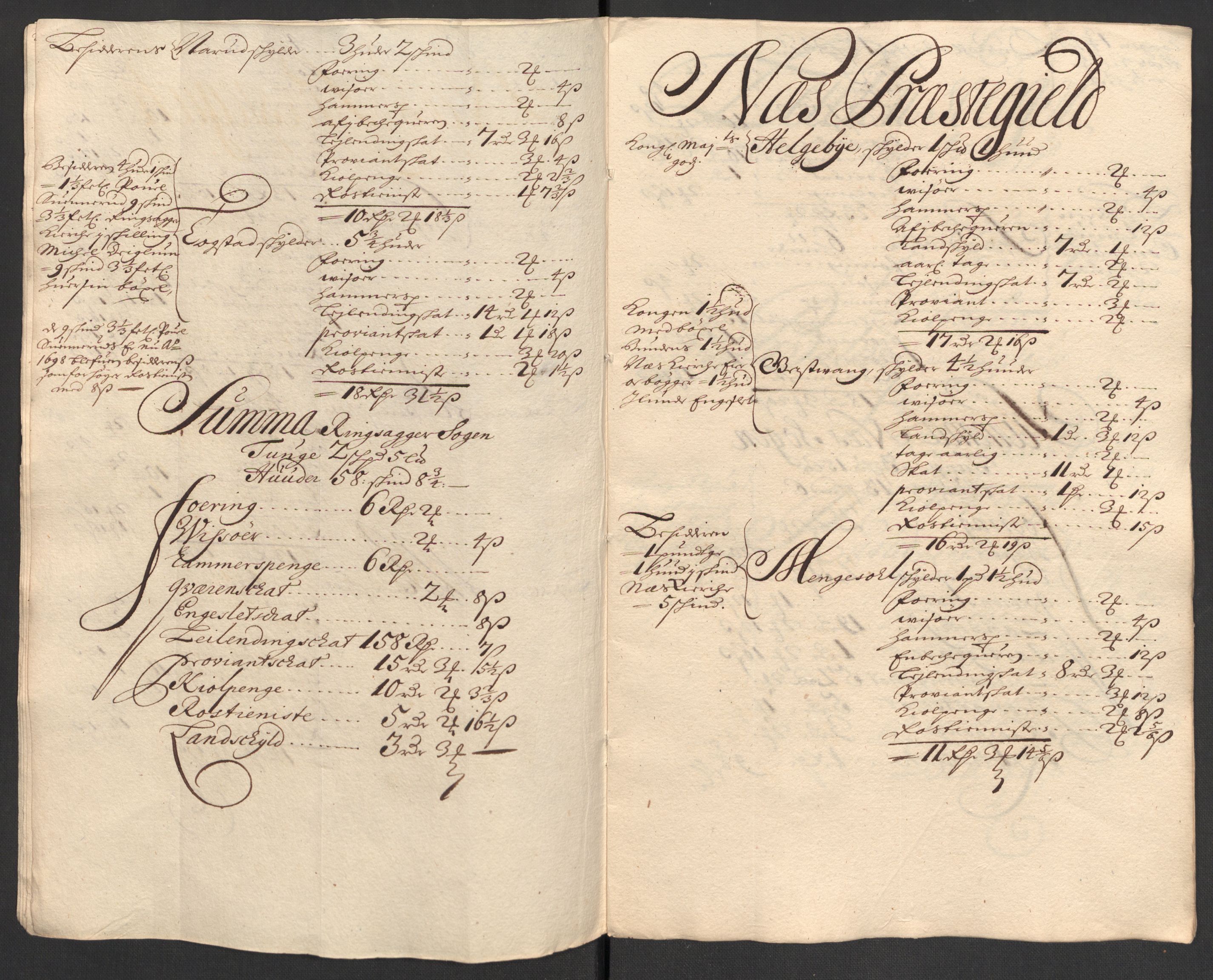 Rentekammeret inntil 1814, Reviderte regnskaper, Fogderegnskap, RA/EA-4092/R16/L1037: Fogderegnskap Hedmark, 1697-1698, p. 415