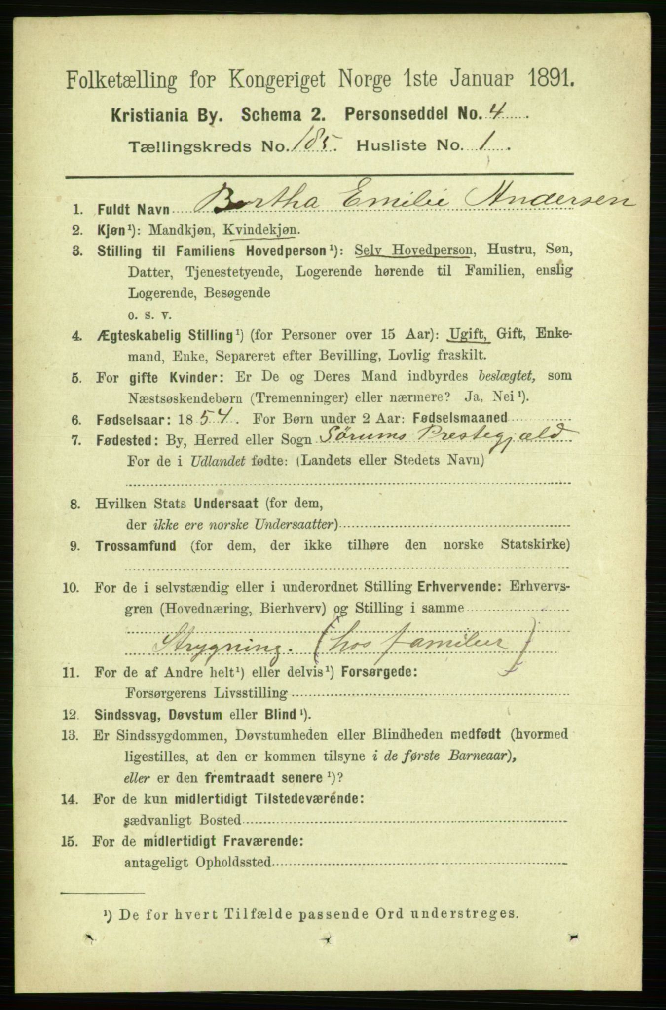 RA, 1891 census for 0301 Kristiania, 1891, p. 110880