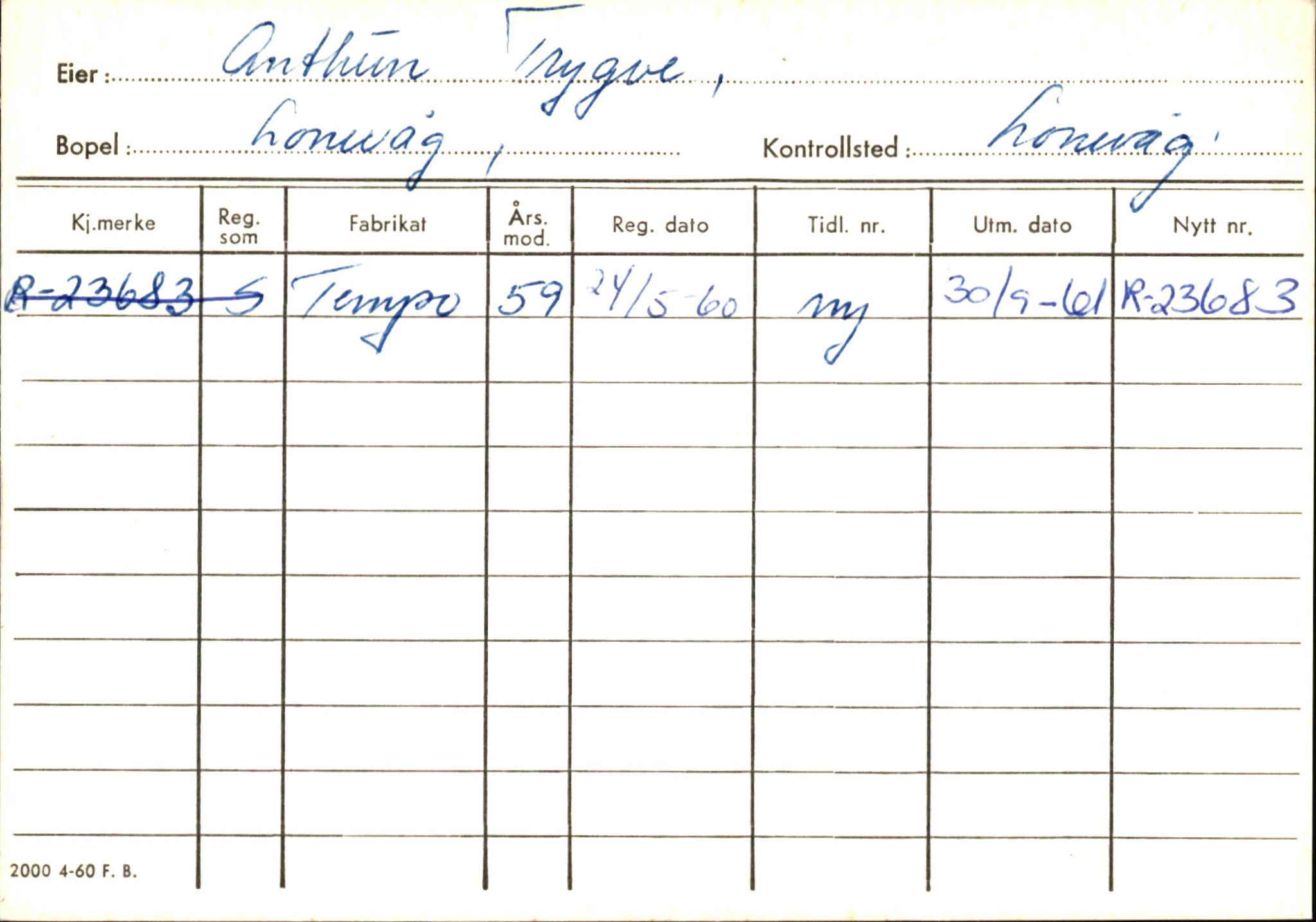 Statens vegvesen, Hordaland vegkontor, AV/SAB-A-5201/2/Ha/L0002: R-eierkort A, 1920-1971, p. 601