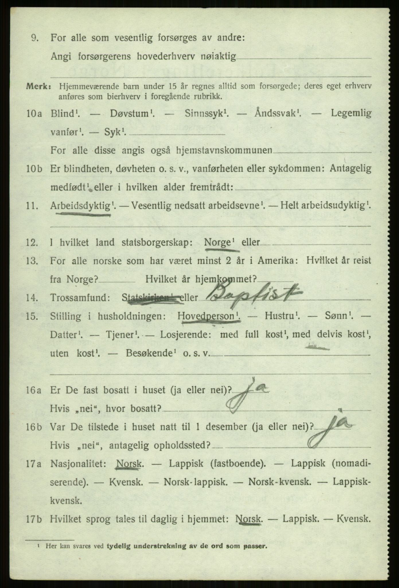 SATØ, 1920 census for Tromsøysund, 1920, p. 3839