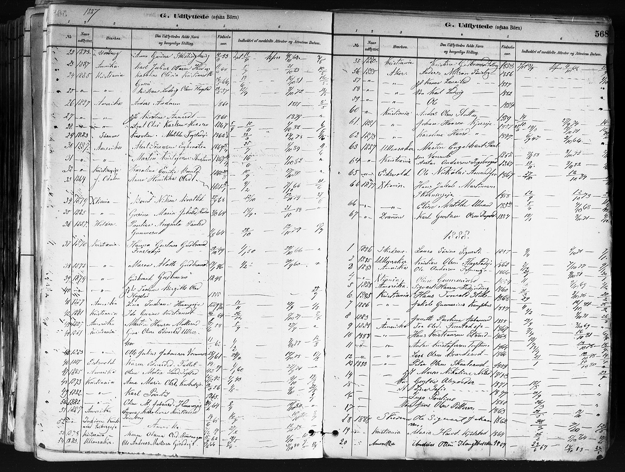 Nes prestekontor Kirkebøker, SAO/A-10410/F/Fa/L0010: Parish register (official) no. I 10, 1883-1898, p. 568