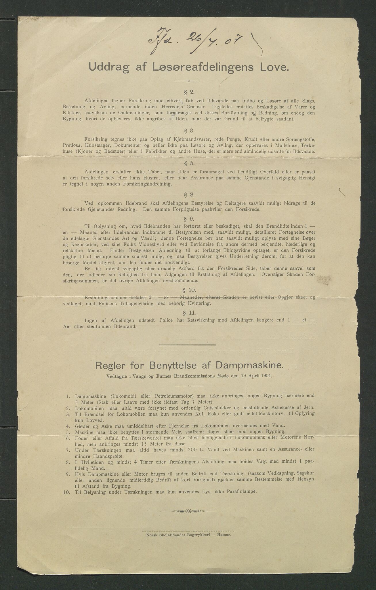 Åker i Vang, Hedmark, og familien Todderud, AV/SAH-ARK-010/E/Ec/L0001: Korrespondanse ordnet etter emne, 1772-1907, p. 249