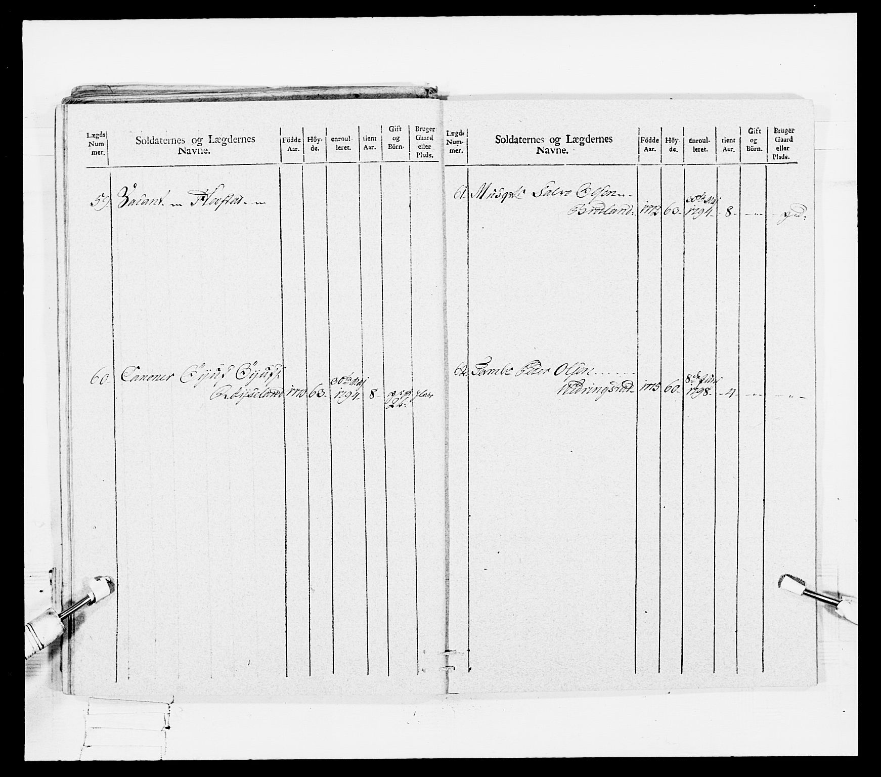 Generalitets- og kommissariatskollegiet, Det kongelige norske kommissariatskollegium, AV/RA-EA-5420/E/Eh/L0108: Vesterlenske nasjonale infanteriregiment, 1791-1802, p. 376