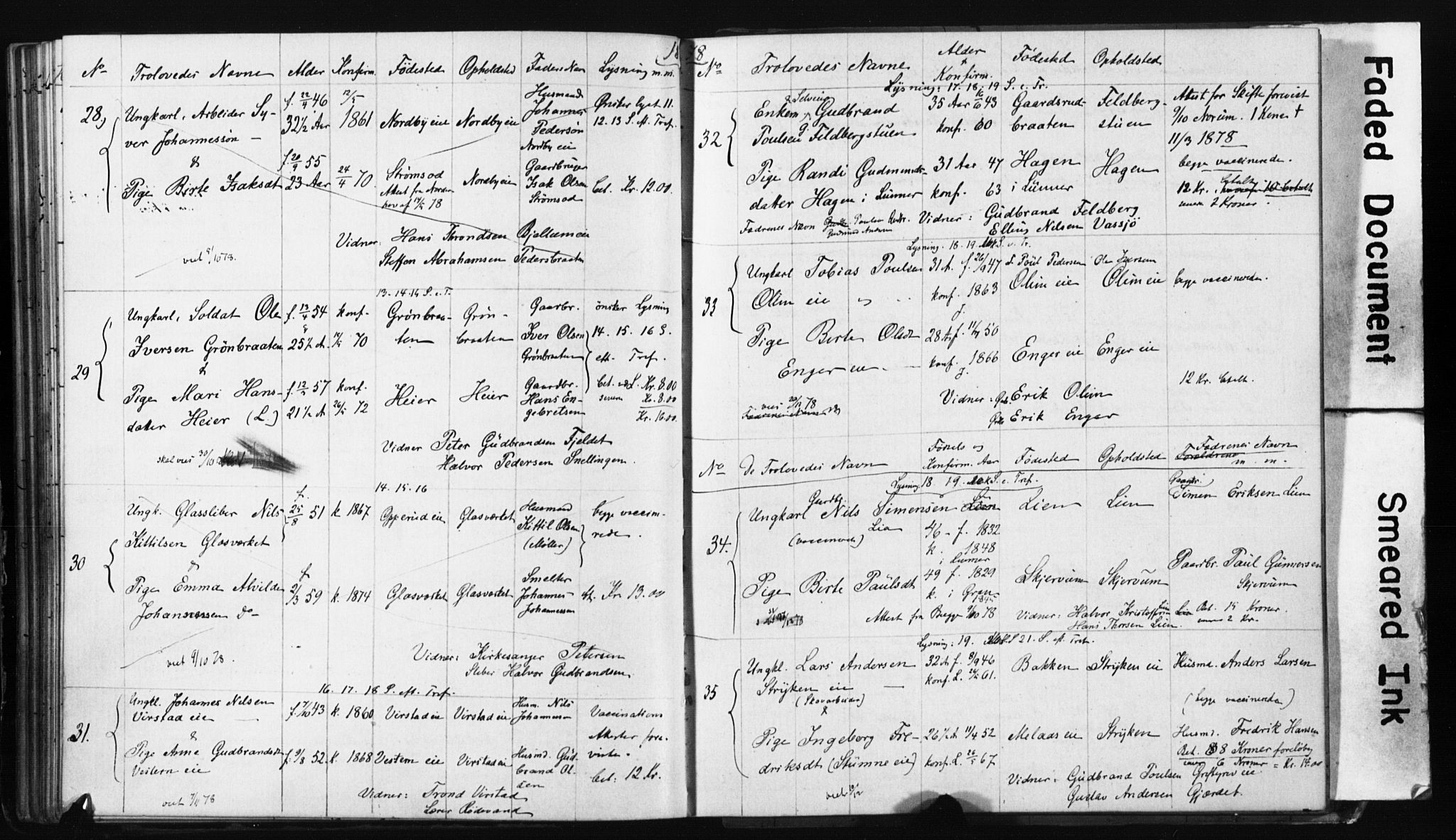 Jevnaker prestekontor, AV/SAH-PREST-116/I/Ie: Banns register no. 2, 1867-1897