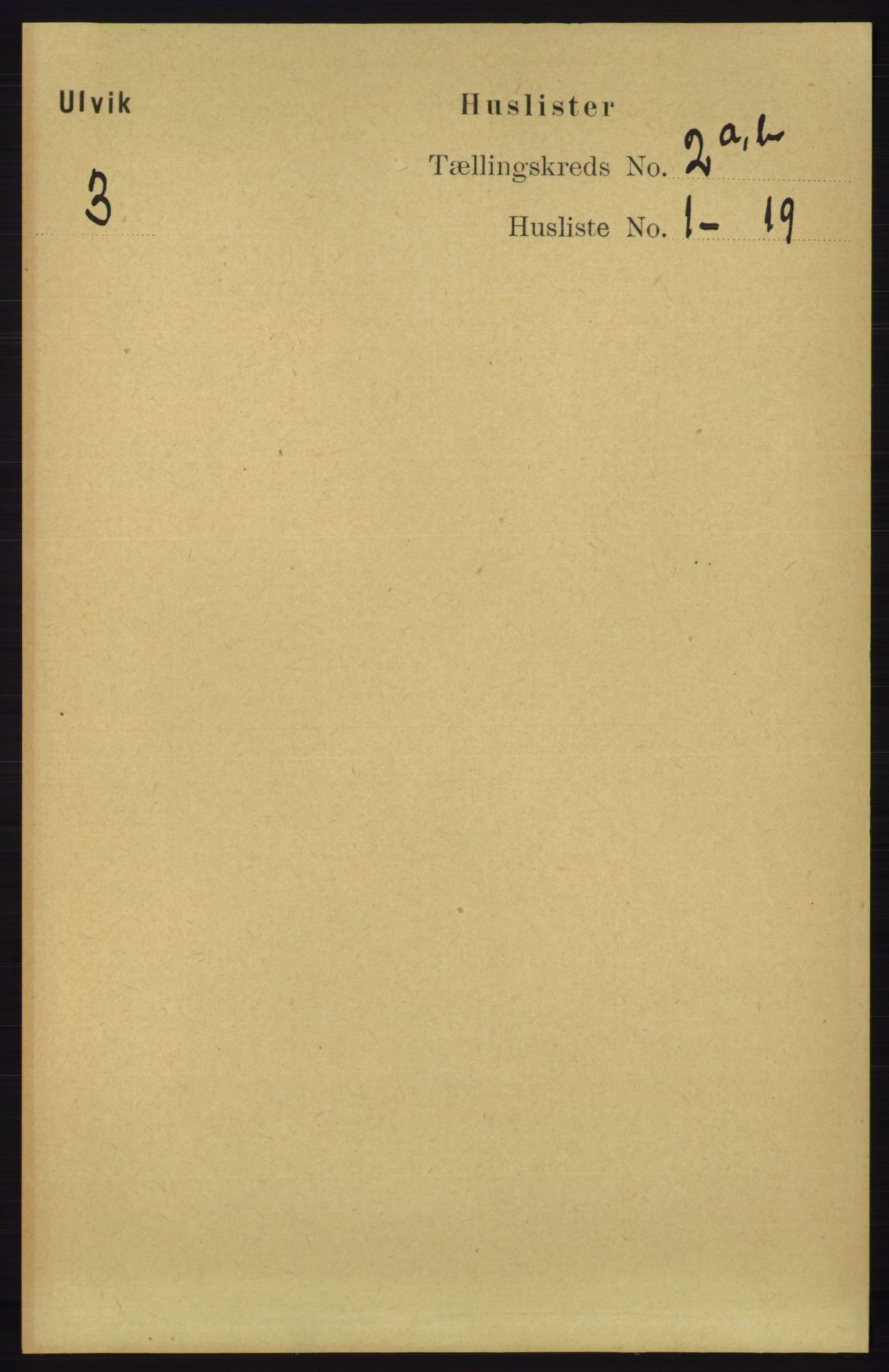 RA, 1891 census for 1233 Ulvik, 1891, p. 213